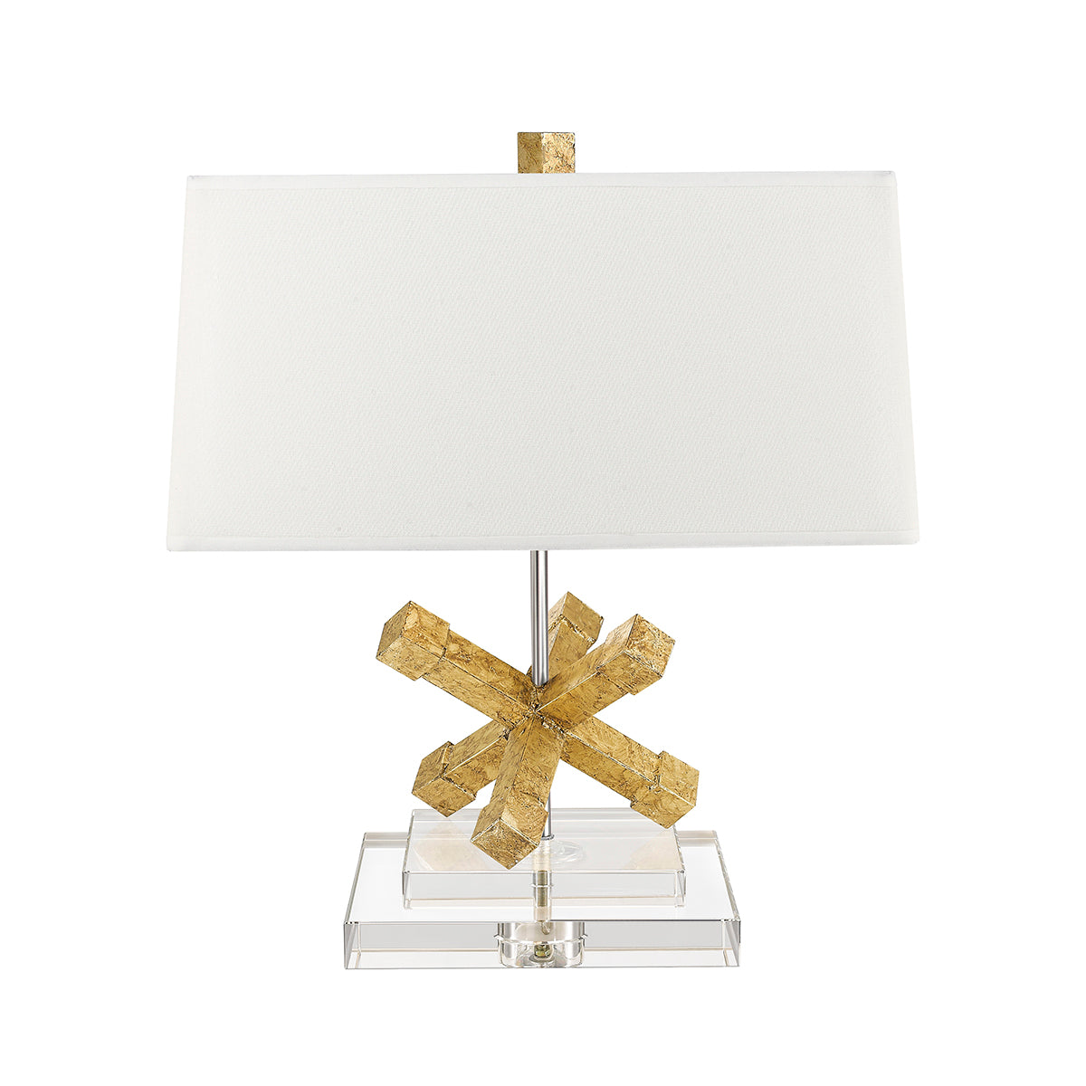 Gilded Nola Jackson Square Table Lamp stolní lampa zlatá