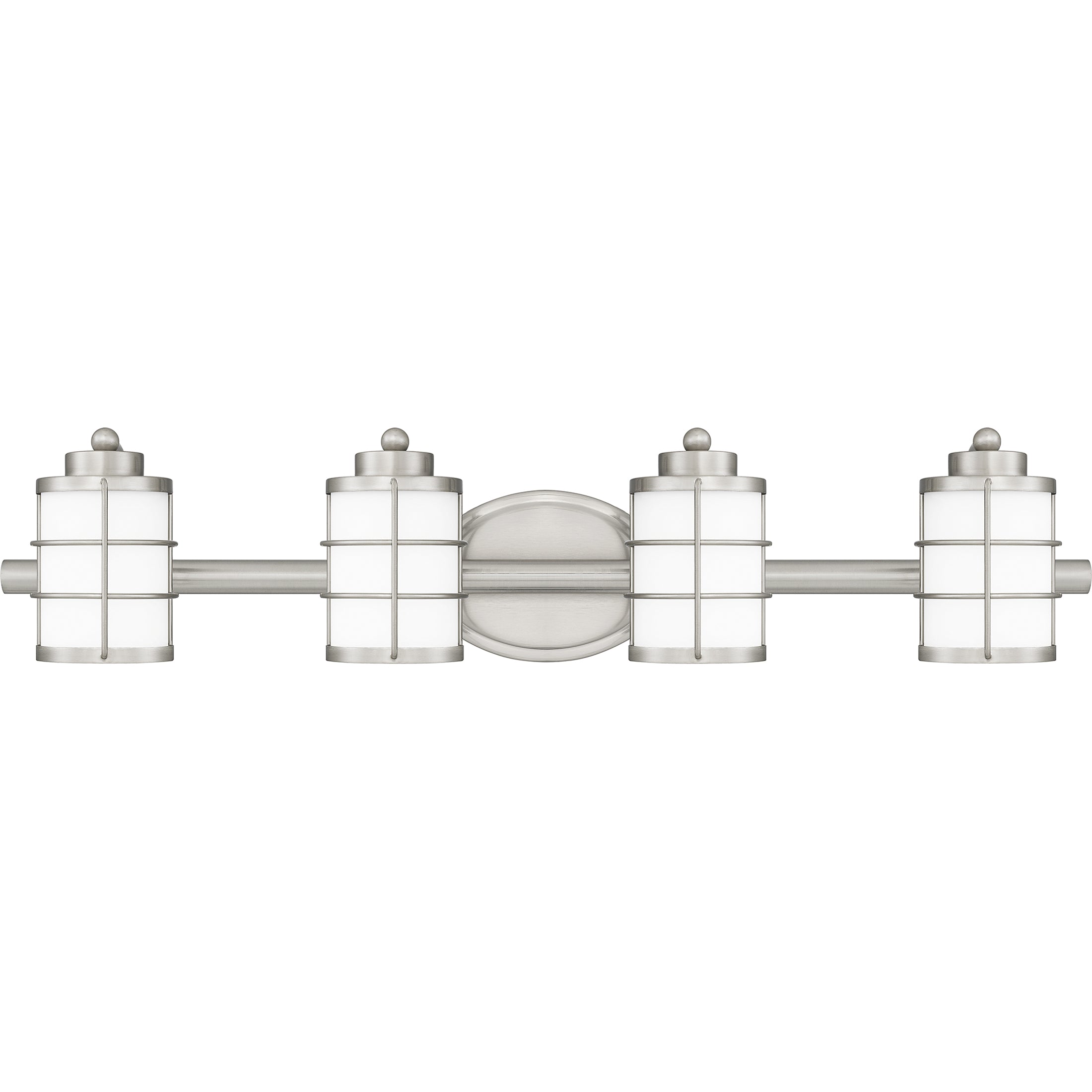 Quoizel Hazlett koupelnové svítídlo 3-světelné brushed nickel