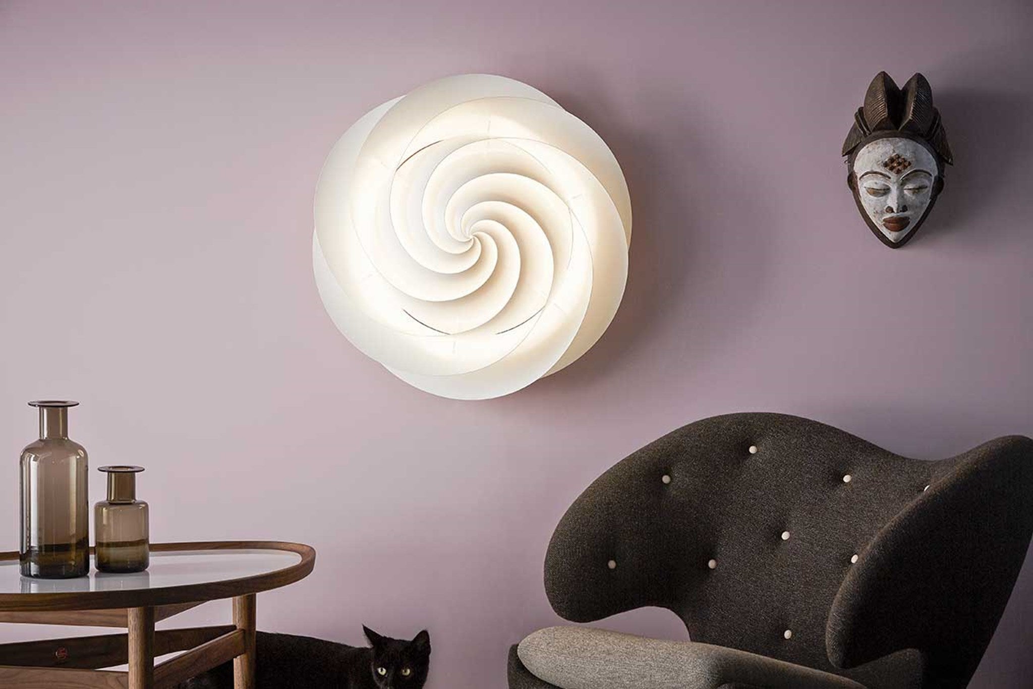 Le Klint Swirl 1320 nástěnné svítidlo Small bílé