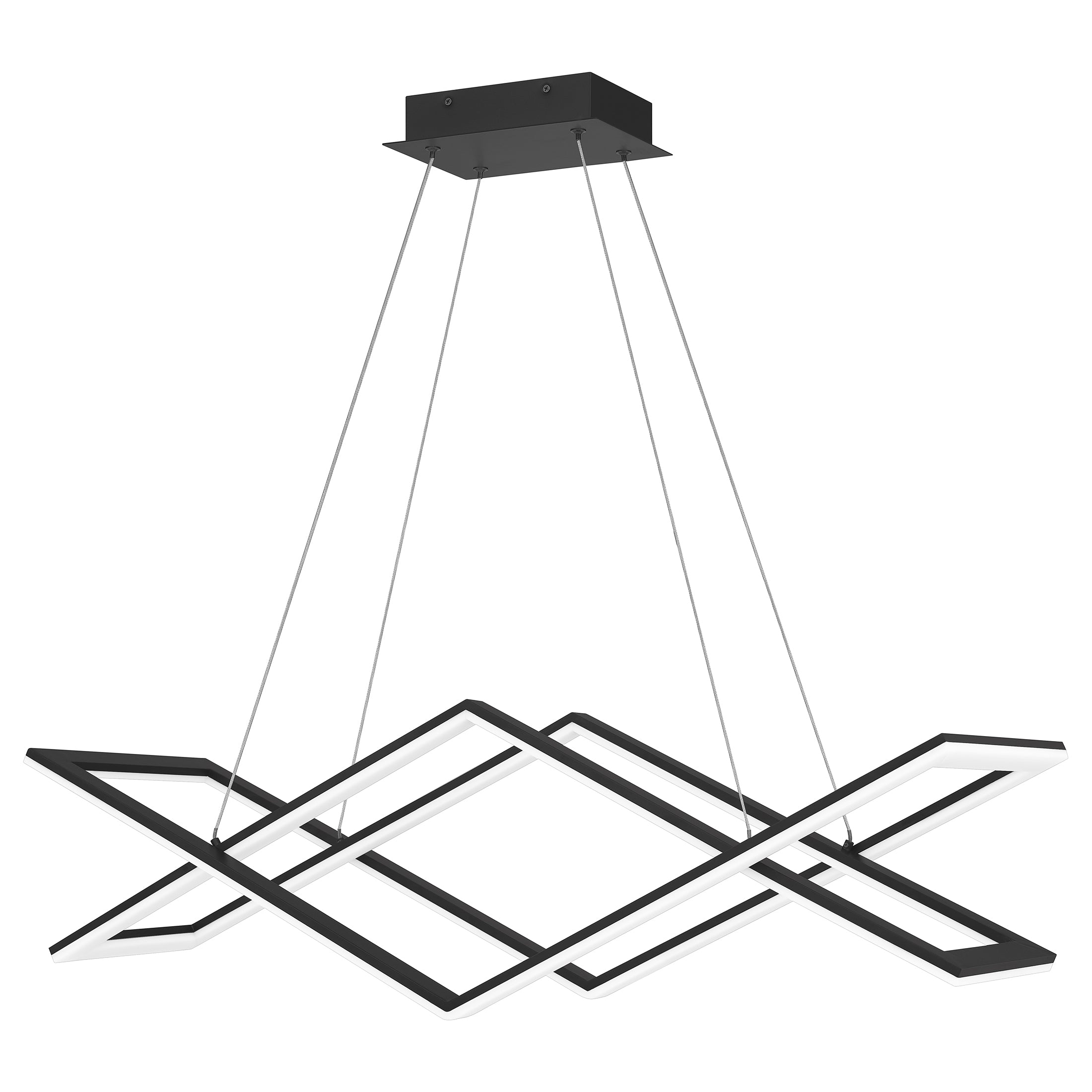 Quoizel Newman ostrovní lustr Matte Black LED