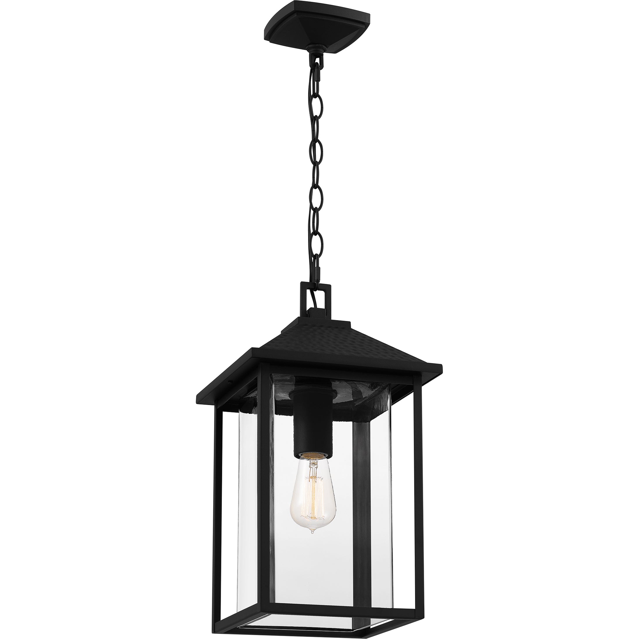 Quoizel Fletcher venkovní závěsná lampa earth black