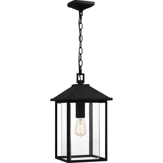 Quoizel Fletcher venkovní závěsná lampa earth black