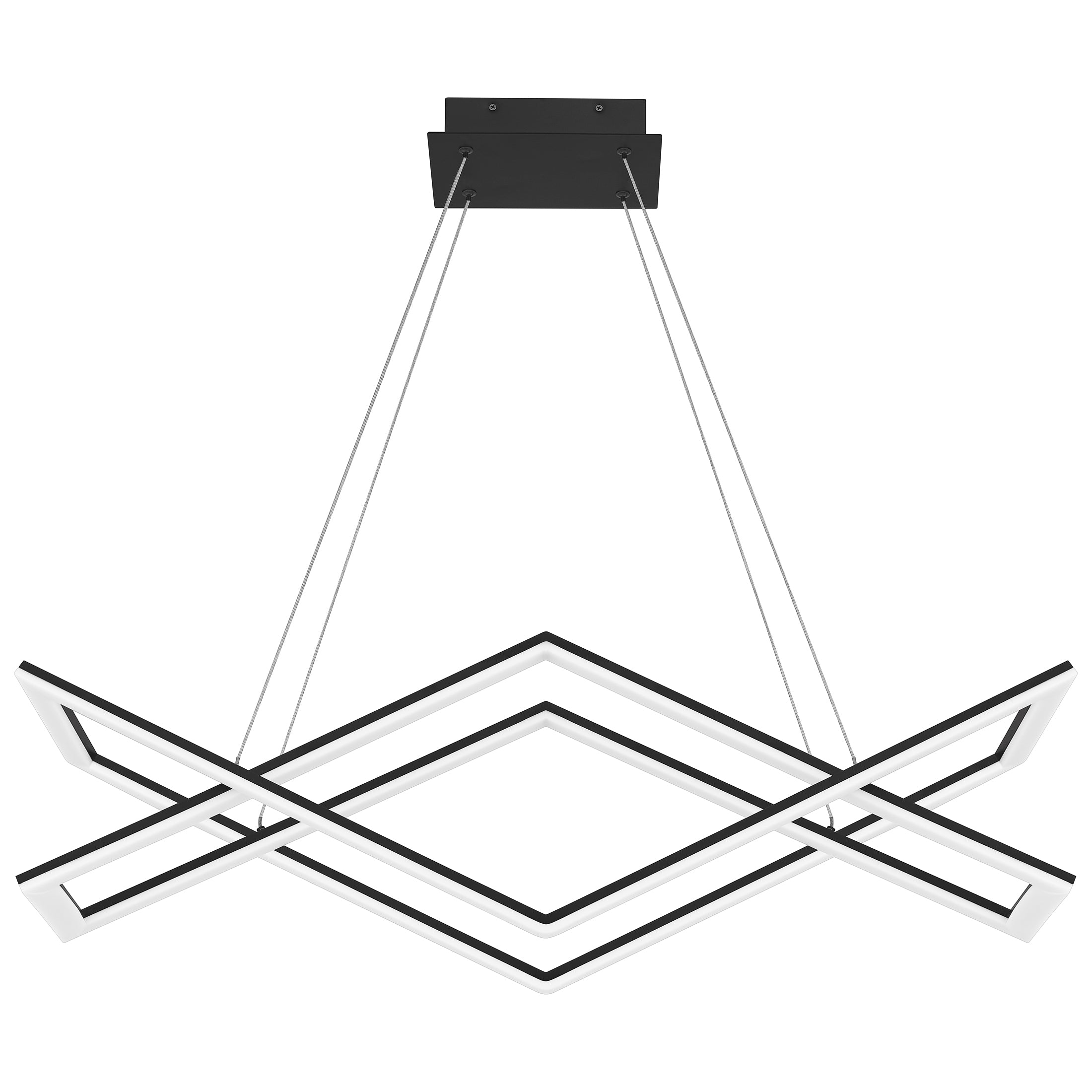 Quoizel Newman ostrovní lustr Matte Black LED