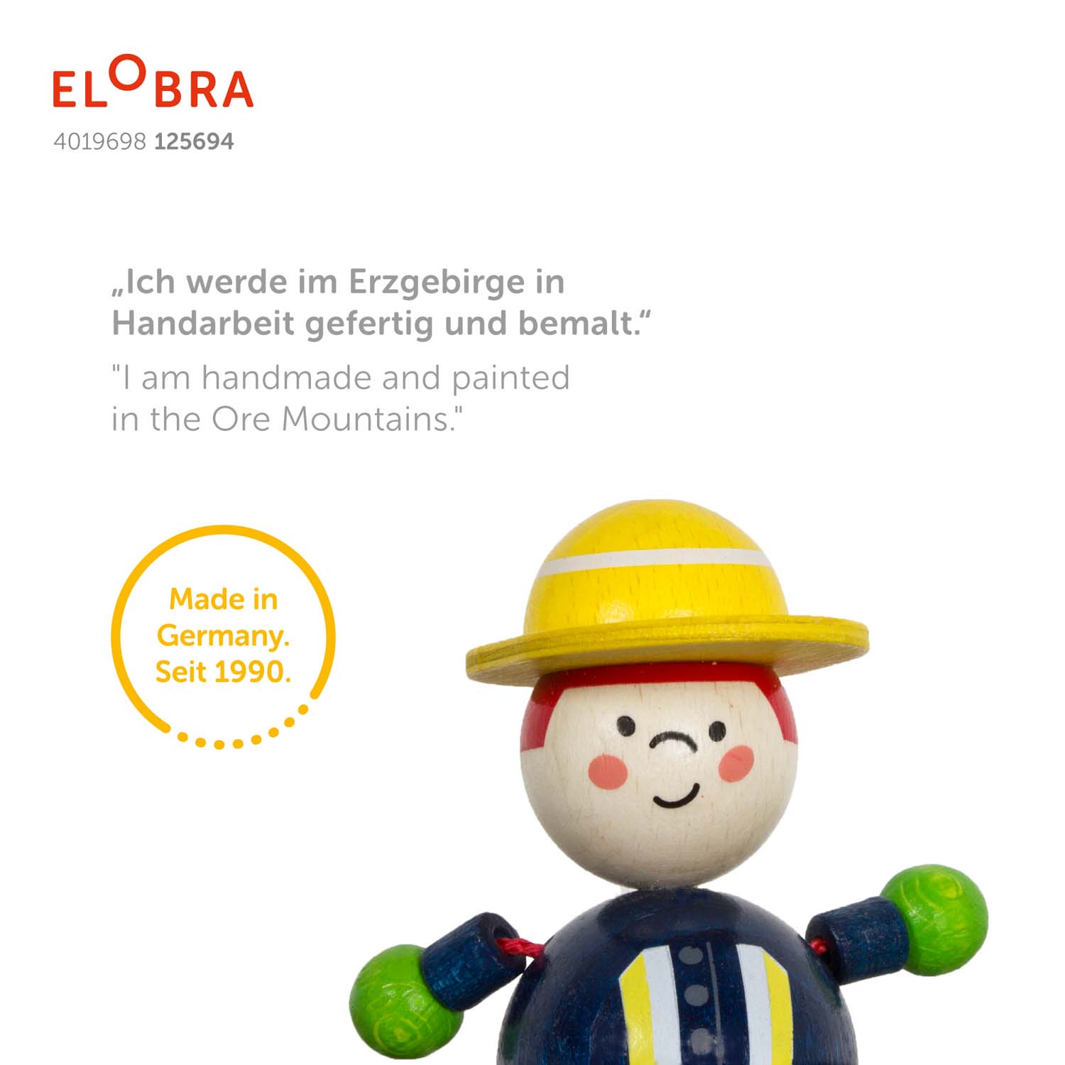 Elobra Feuerwehr Fred závěsný lustr červený 60 cm