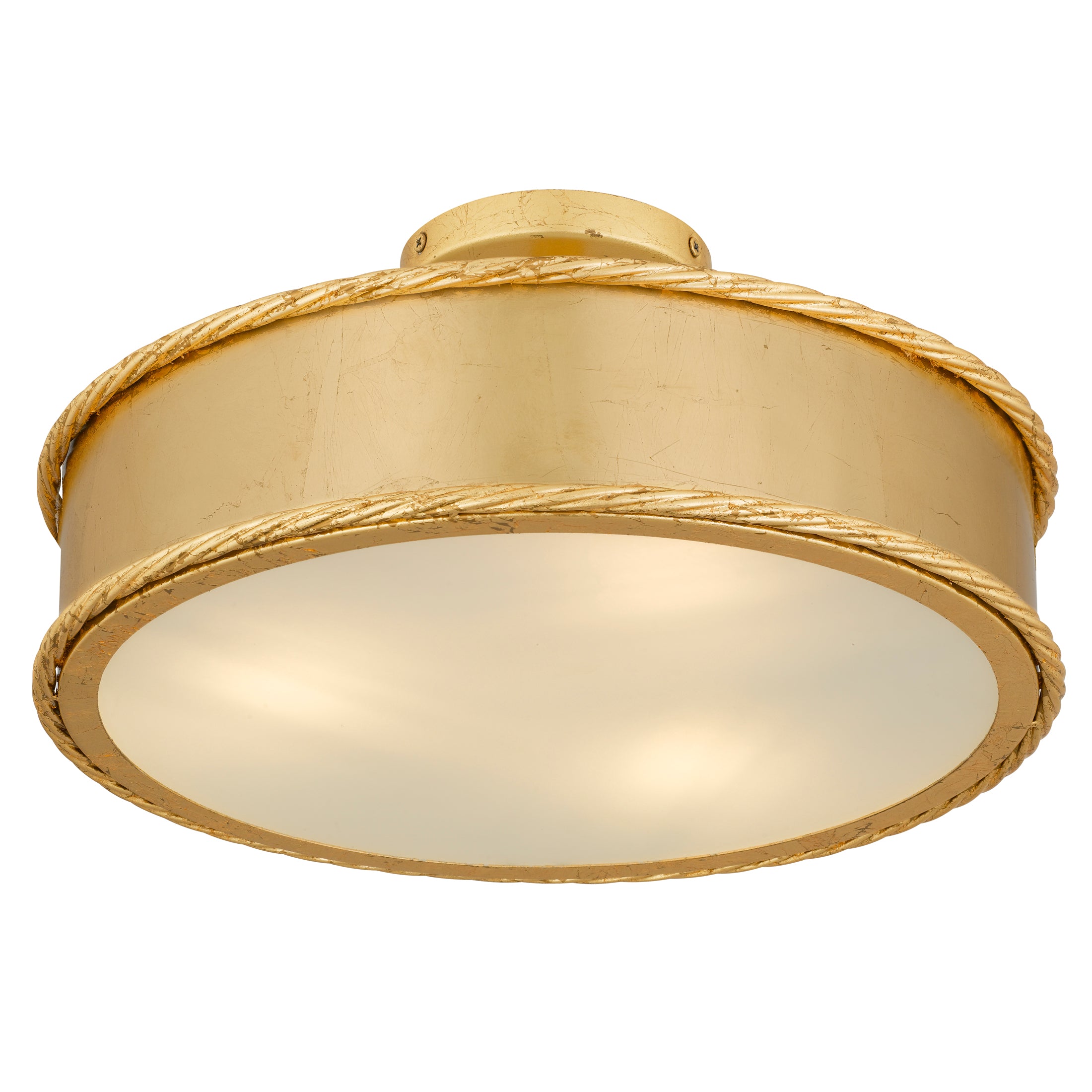 Quoizel Mara Semi-Flush Mount stropní svítidlo zlatá fólie