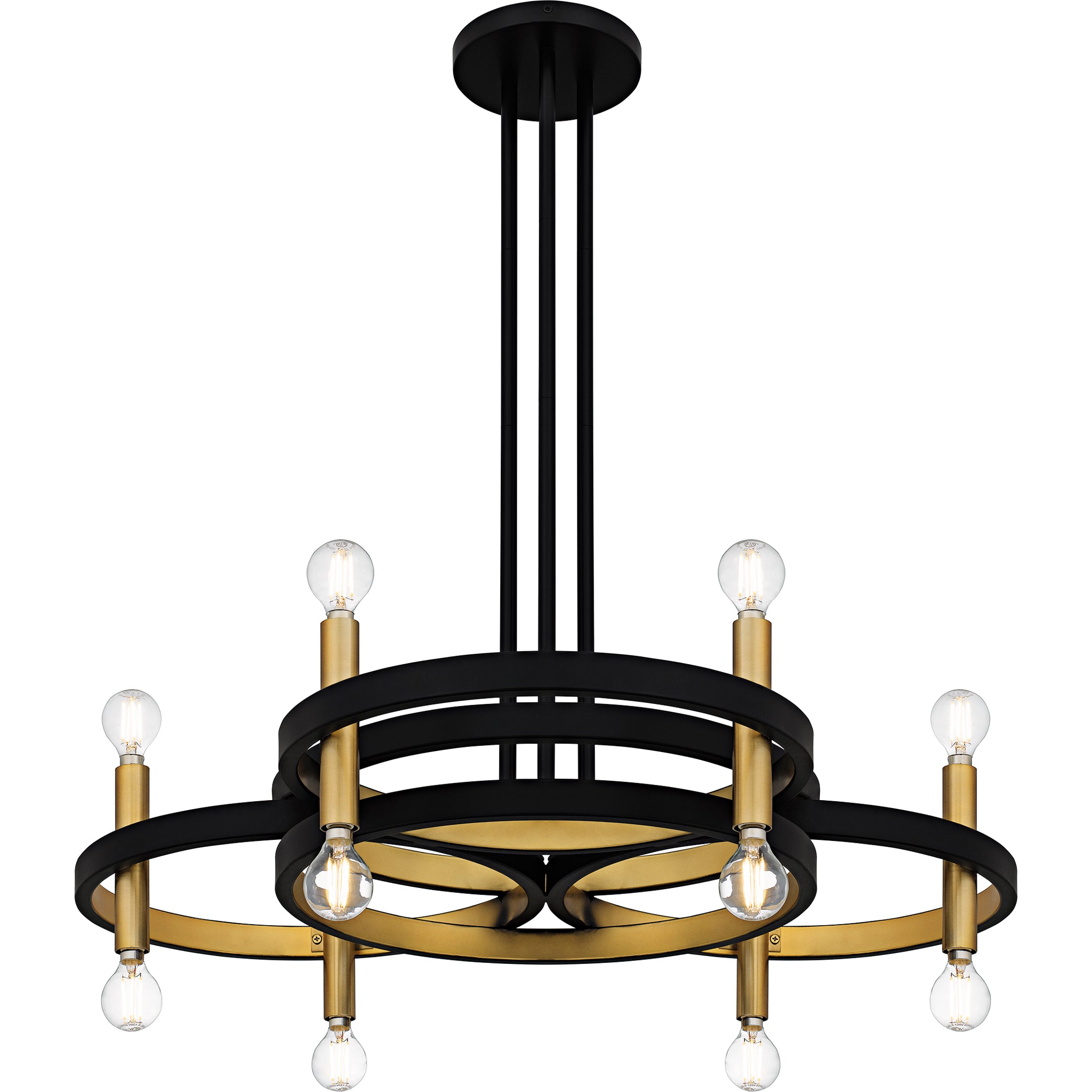 Quoizel Winsland Chandelier lustr 16světelný černý