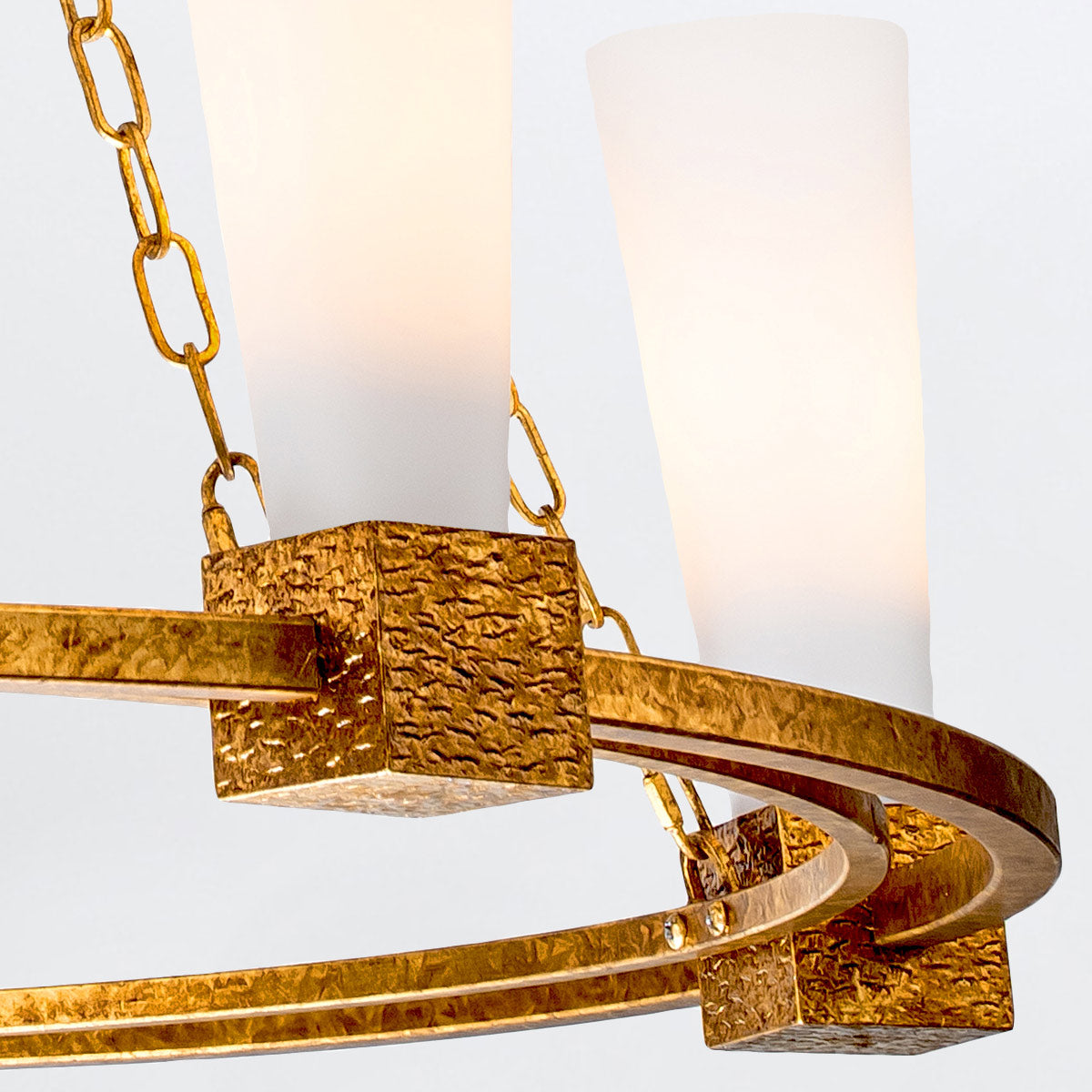Gilded Nola Kristy lustr starožitné zlato 5 světel
