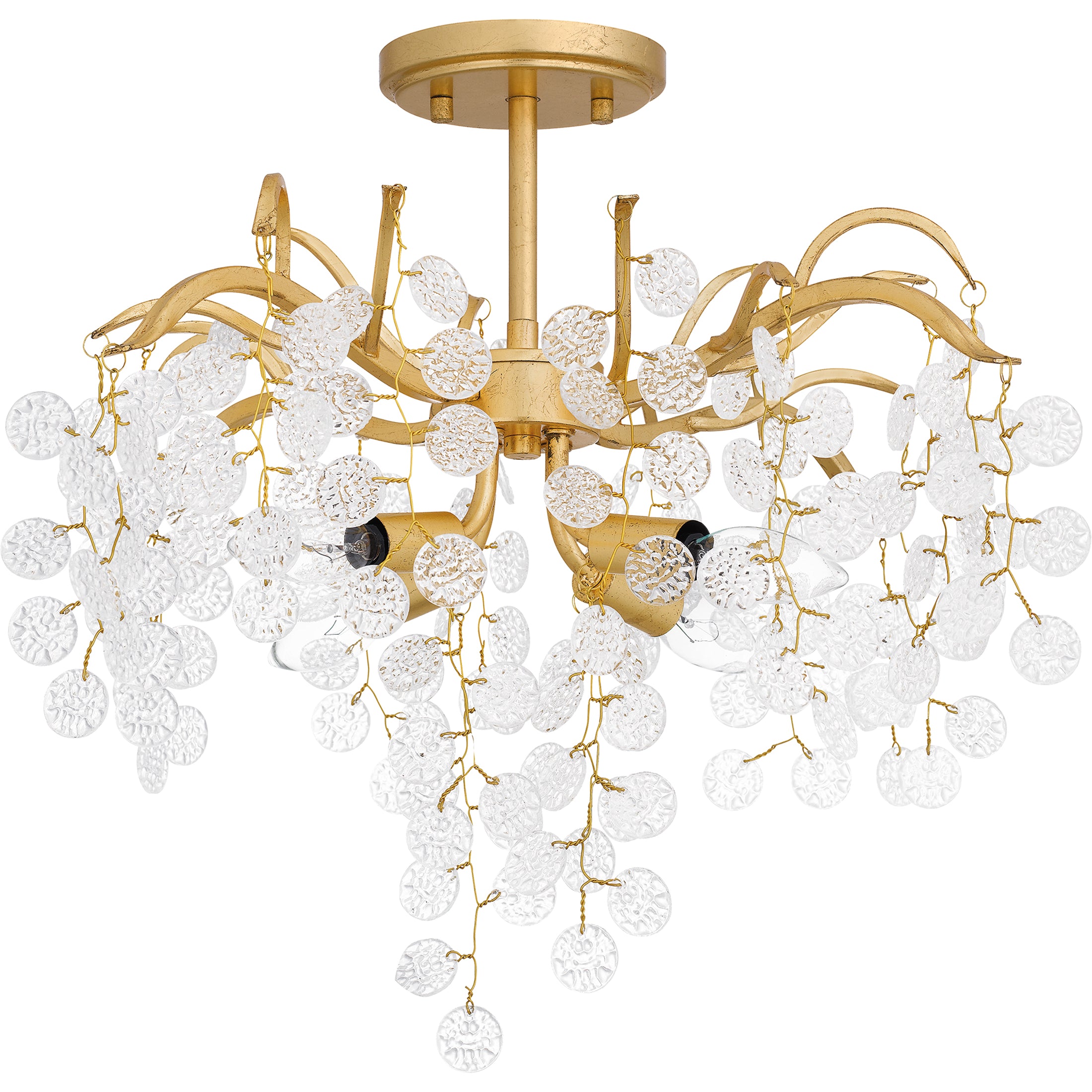 Quoizel Maple stropní svítidlo 29" gold leaf