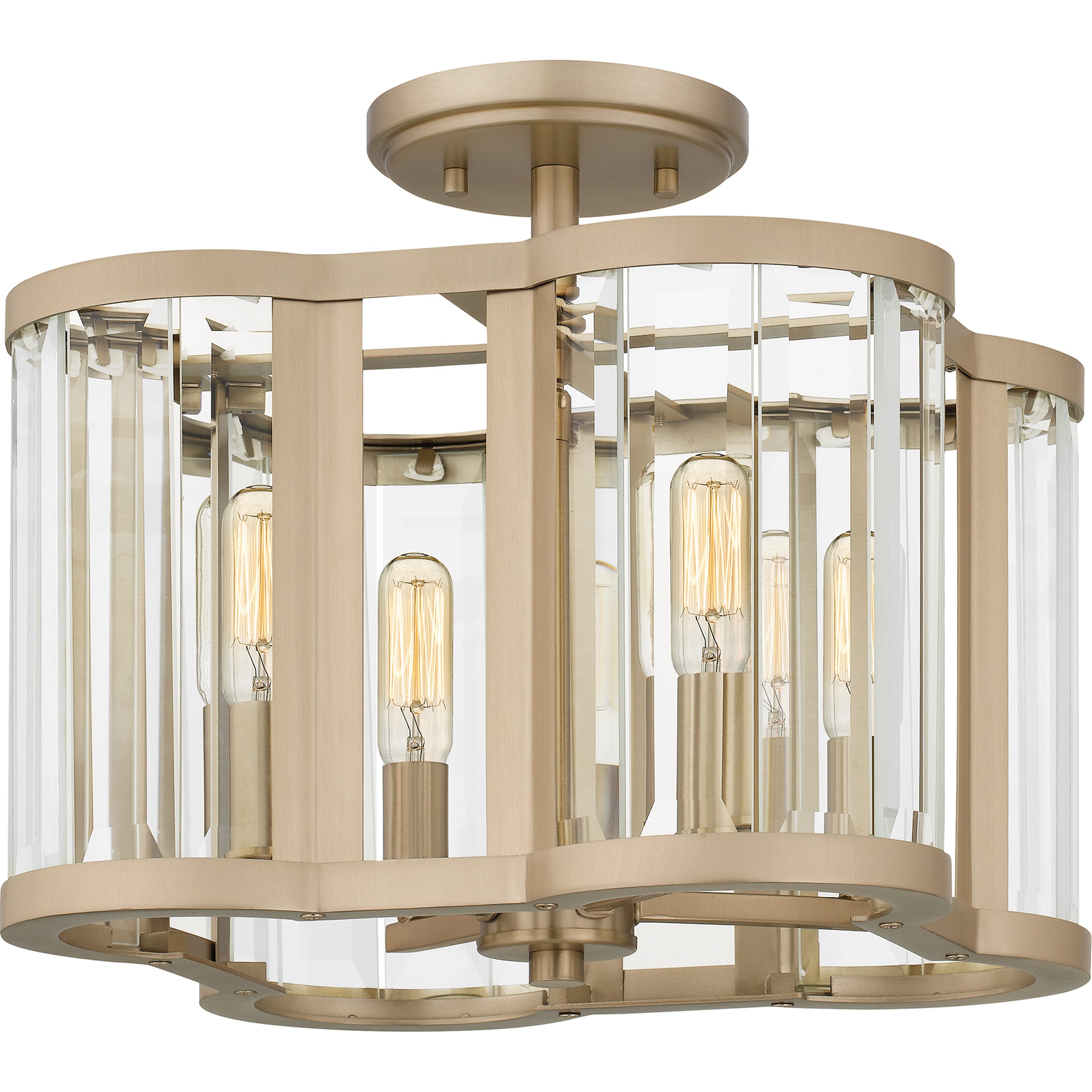 Quoizel Renee Semi-Flush stropní svítidlo bronzová zlatá