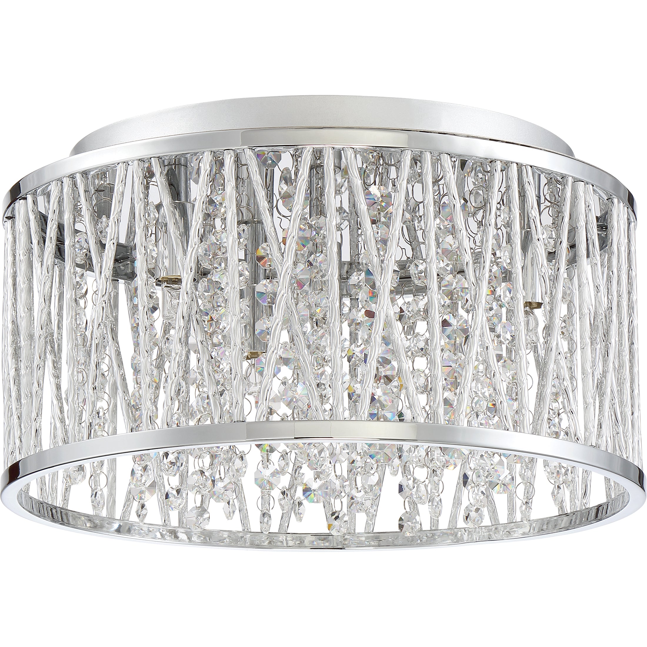 Quoizel Crystal Cove Flush Mount stropní světlo chrom