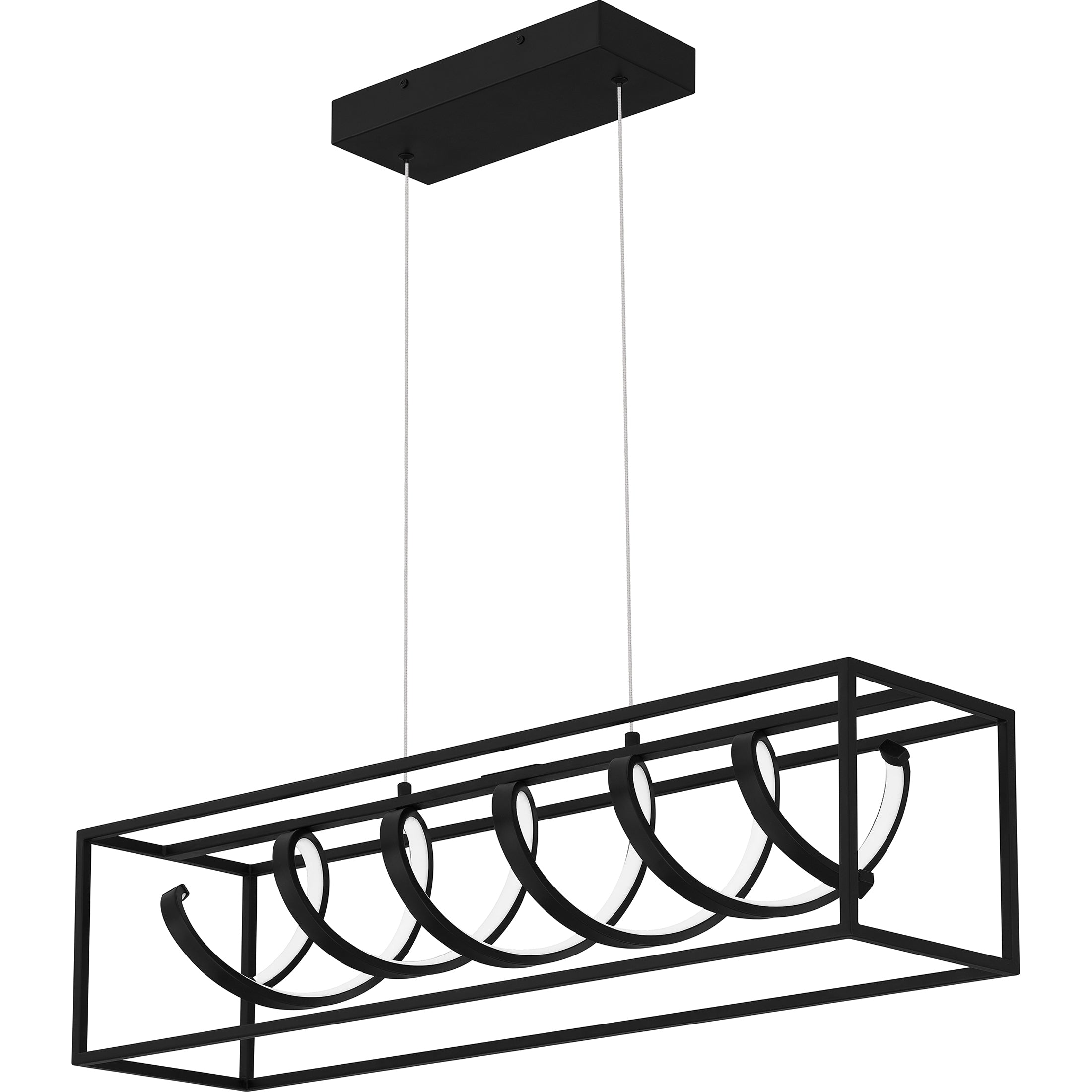 Quoizel Amaranth Island Light lineární lustr Matte Black