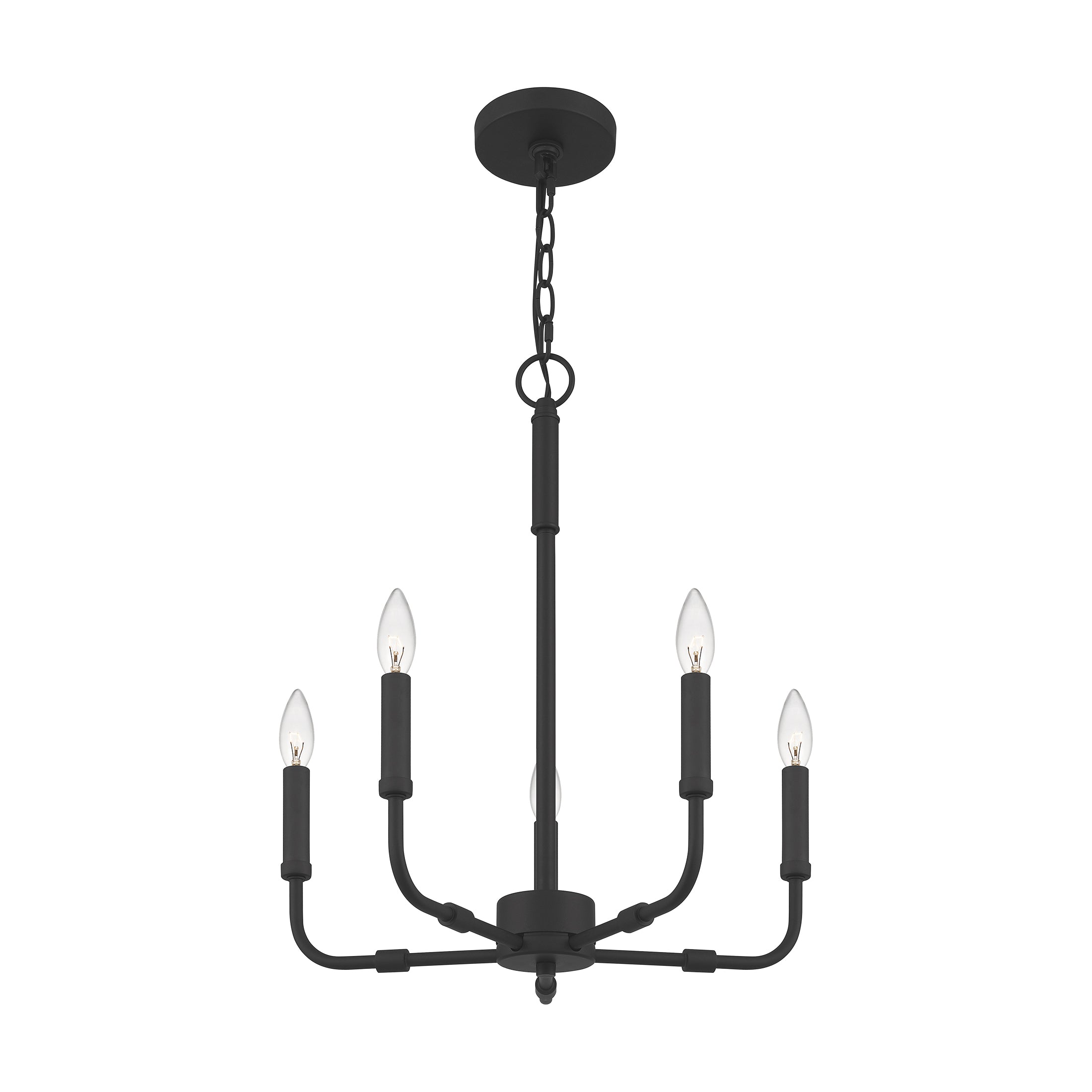 Quoizel Abner lustr 5 světel 18" černý