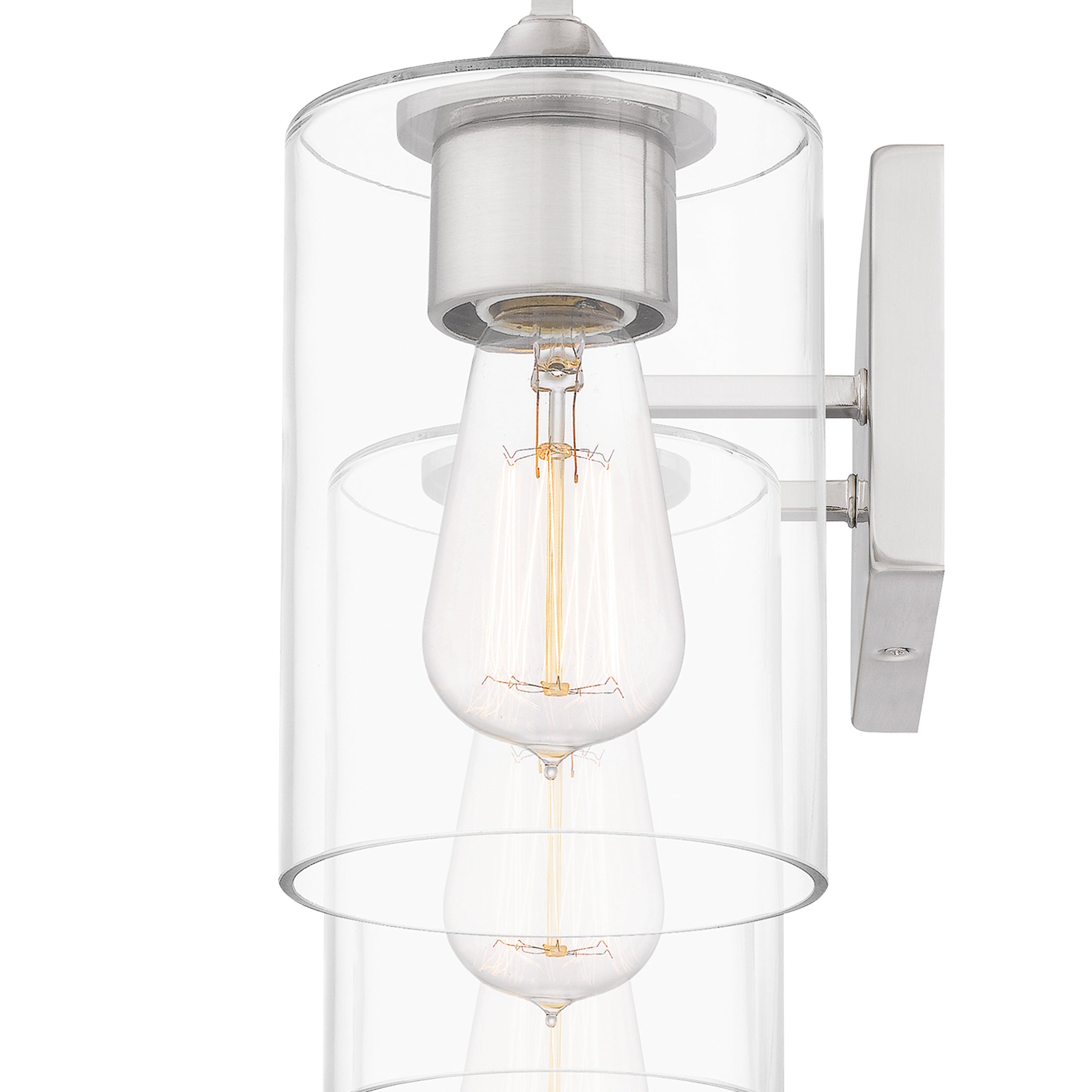 Quoizel Prescott Bath Light svítidlo kartáčovaný nikl sklo