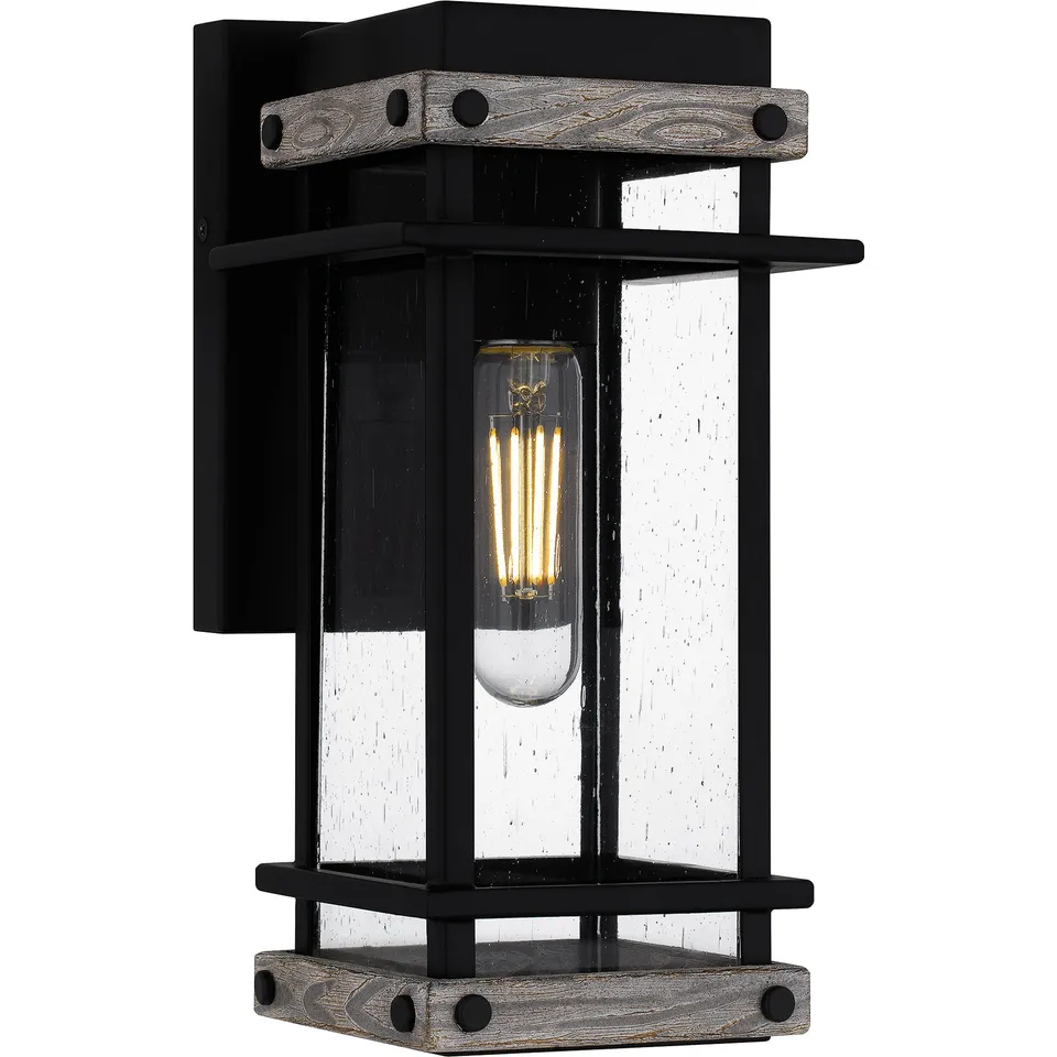 Quoizel Strader Wall Light venkovní lampa 11,5" matná černá