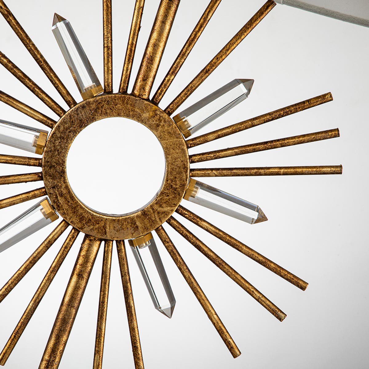 Gilded Nola Sun King stolní lampa křišťálová