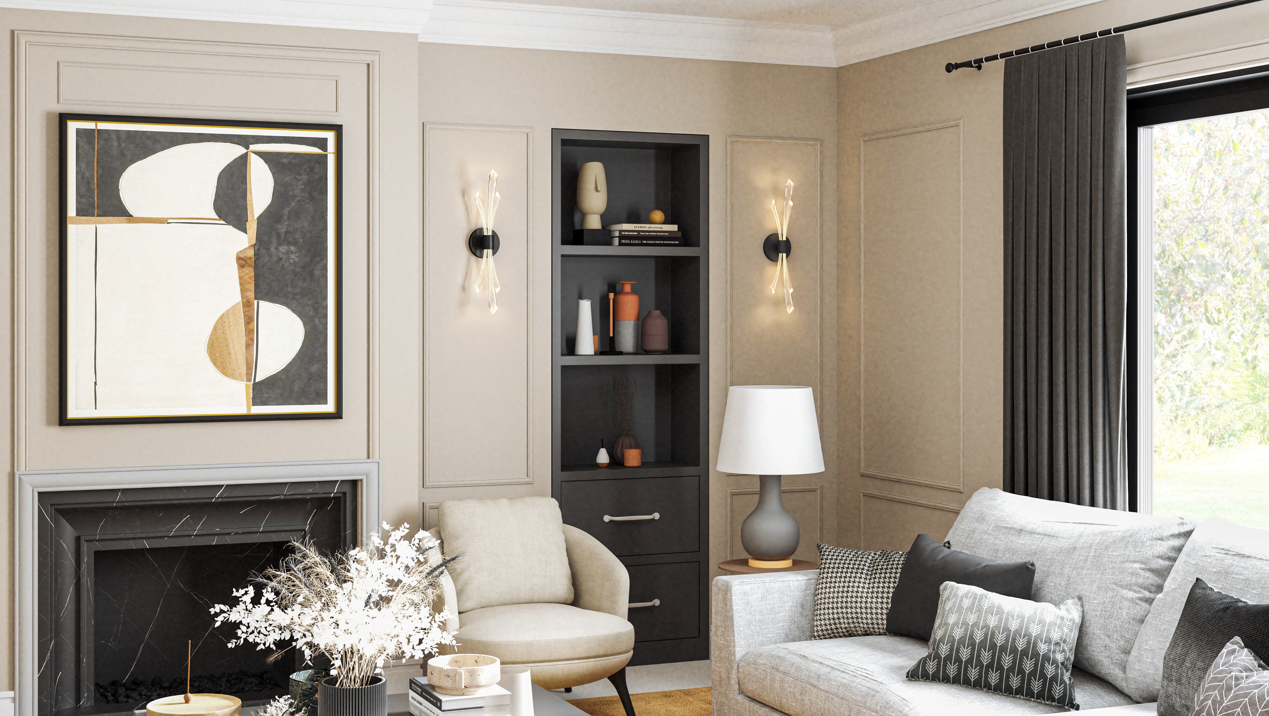 Quoizel Cecily Wall Sconce nástěnné svítidlo zlatá