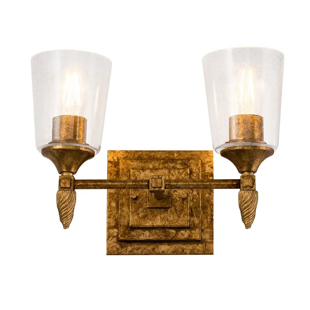 Gilded Nola Vetiver 2 Light koupelnové svítidlo zlaté