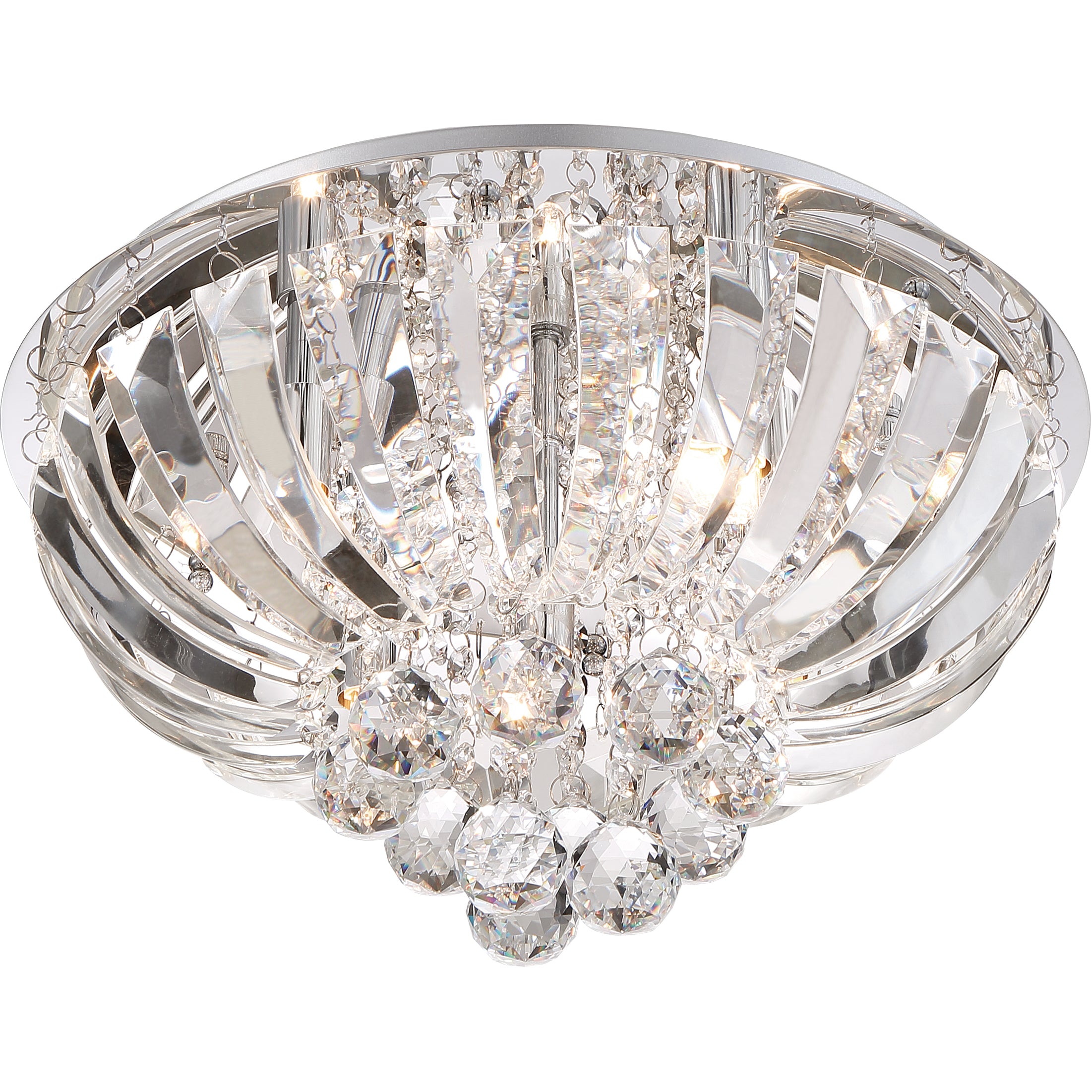 Quoizel Glisten stropní svítídlo polished chrome křišťál