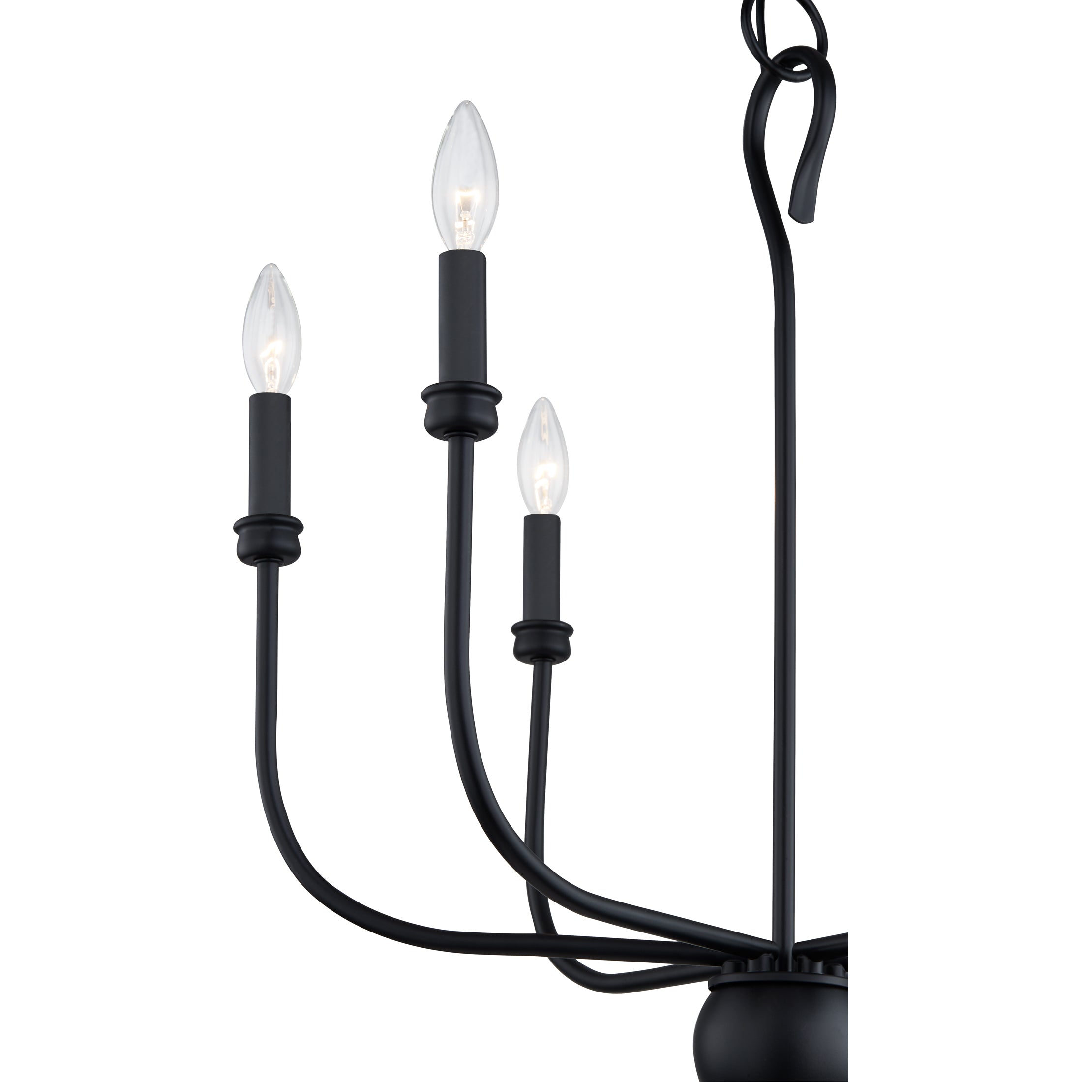 Quoizel Blanche Chandelier lustr 9 světel matná černá