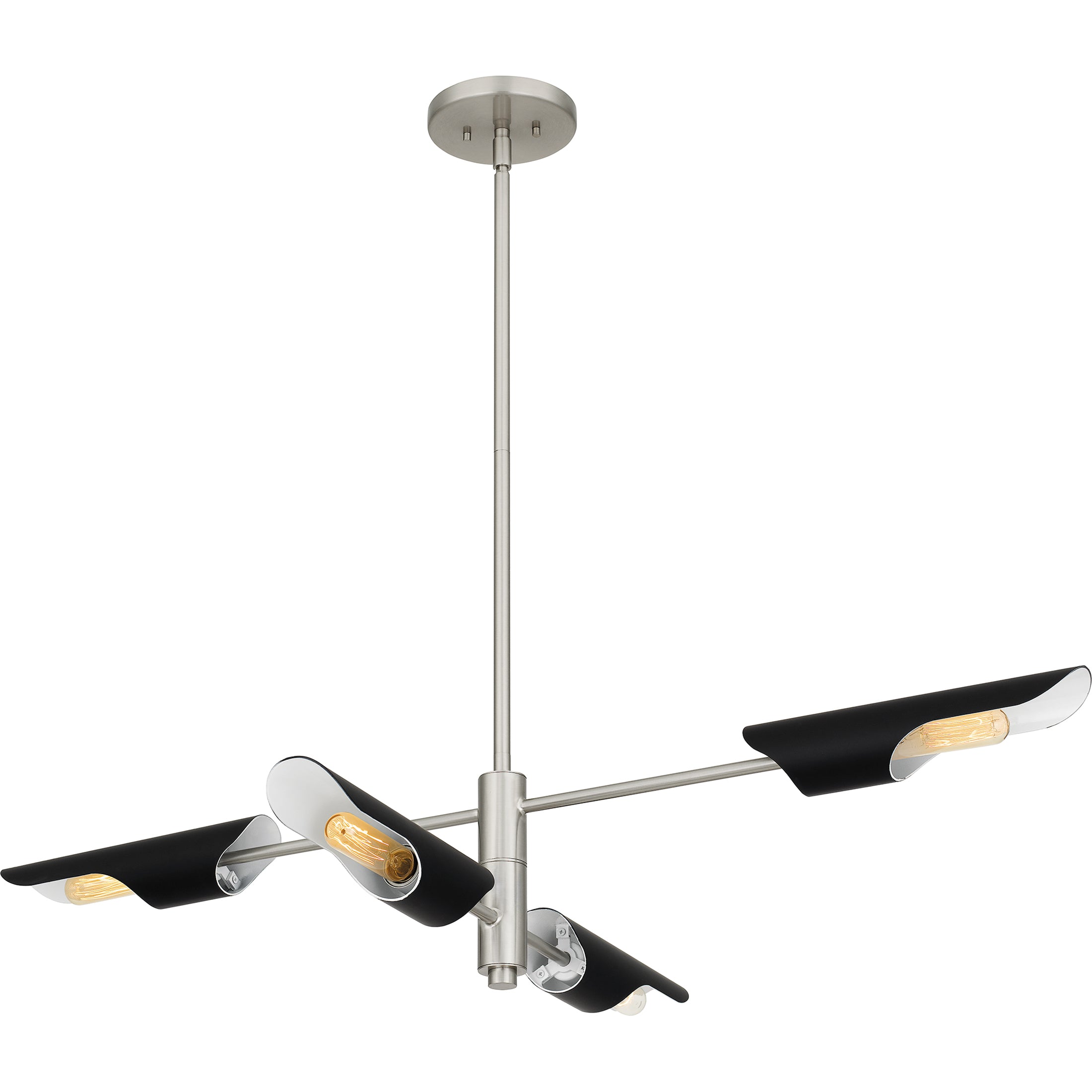 Quoizel Leoni lineární lustr Brushed Brass