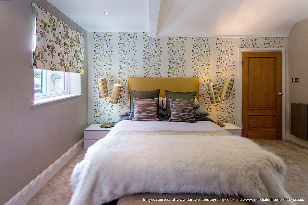 Gilded Nola Nettle Luxe stolní lampa zlatá