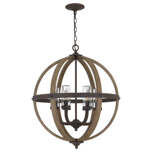 Quoizel Fusion Pendant závěsné svítidlo rustic black skleněné
