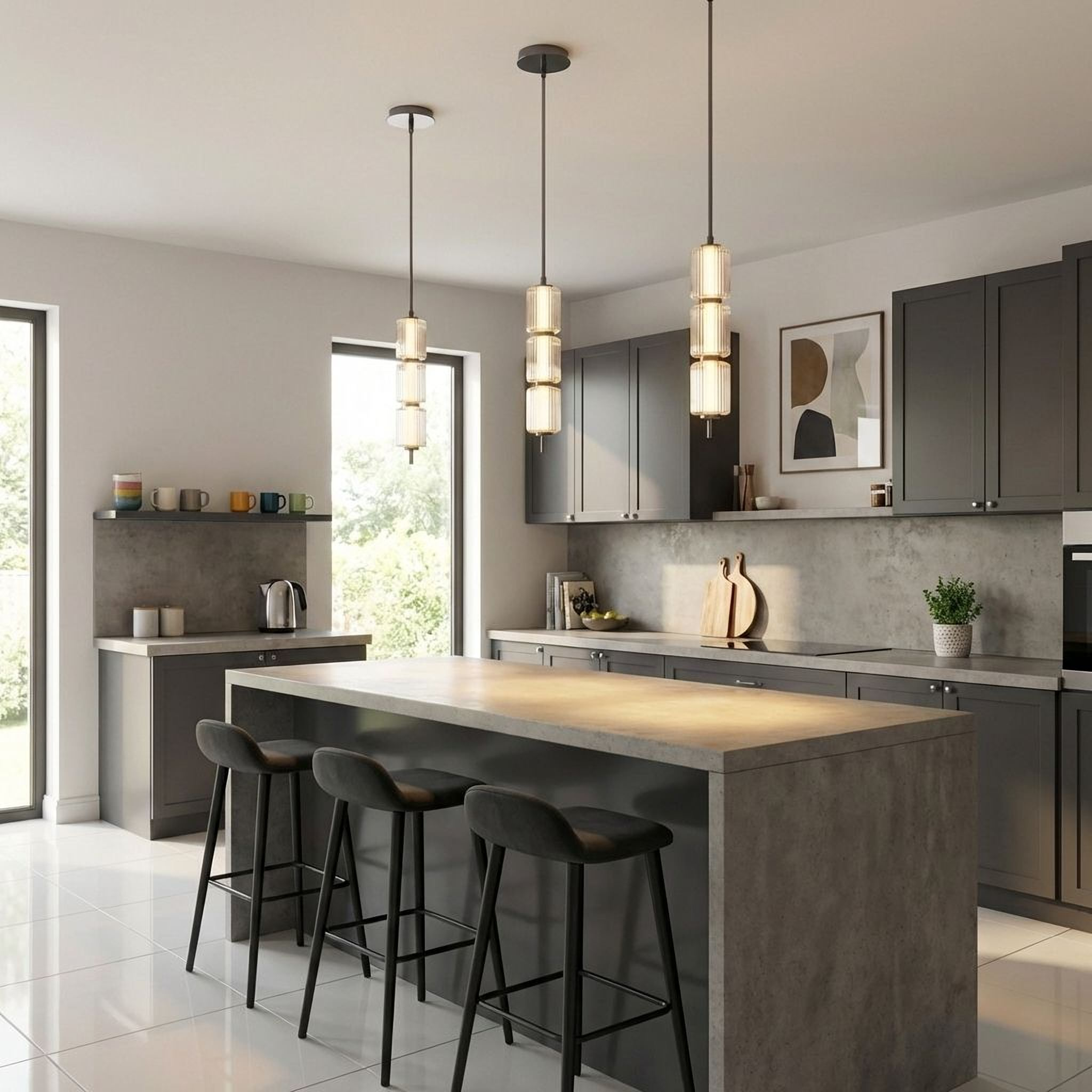 Quoizel Turner Mini Pendant závěsné svítidlo black chrome