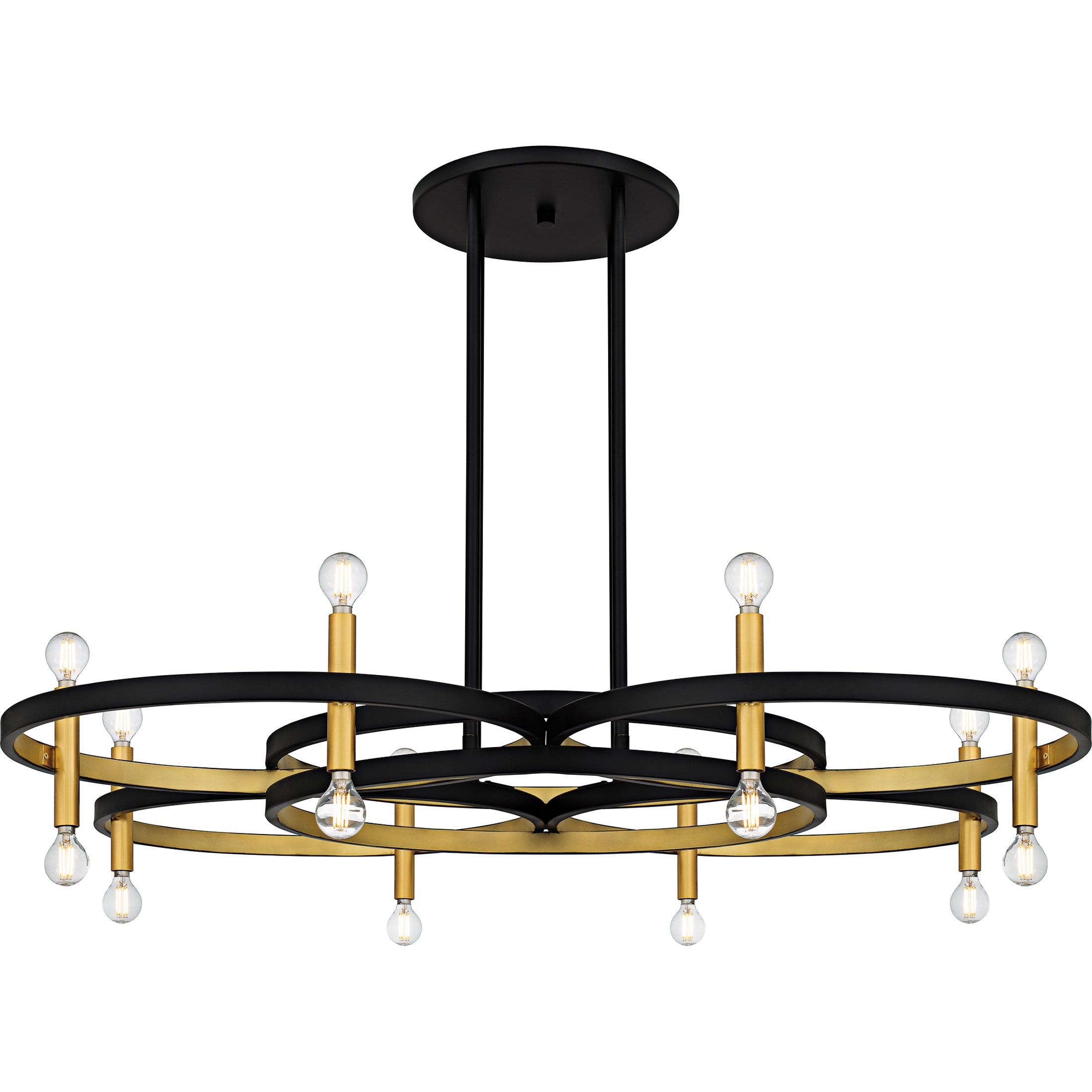 Quoizel Winsland Chandelier lustr 16světelný černý