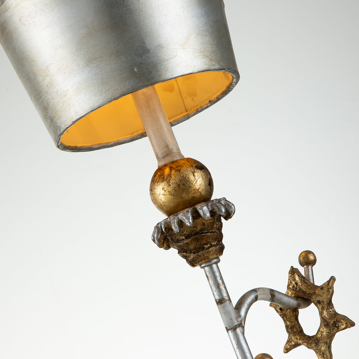Gilded Nola Tivoli stříbrná stolní lampa bufetová