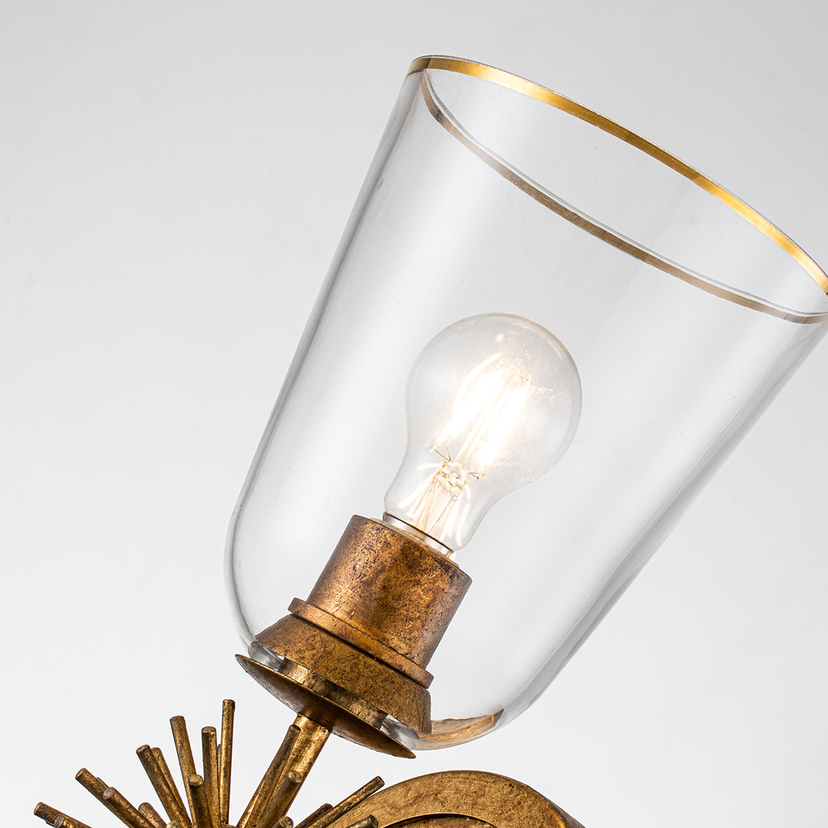Gilded Nola Staring Sconce nástěnné svítidlo zlaté 2 světla