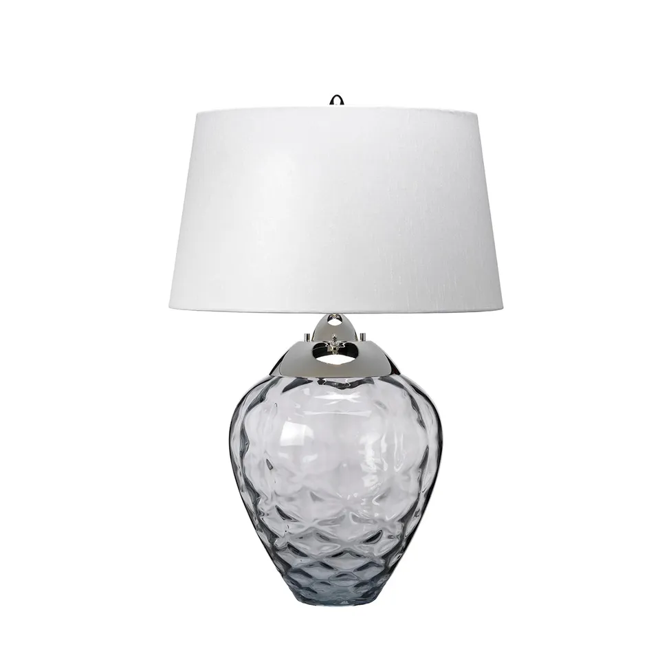 Gilded Nola Samara stolní lampa kouřová
