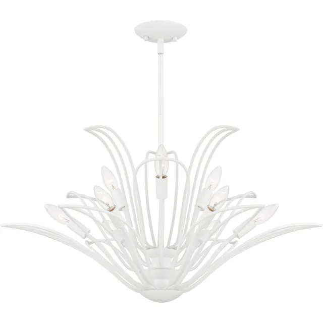 Quoizel Tallulah Chandelier lustr sand white květinový