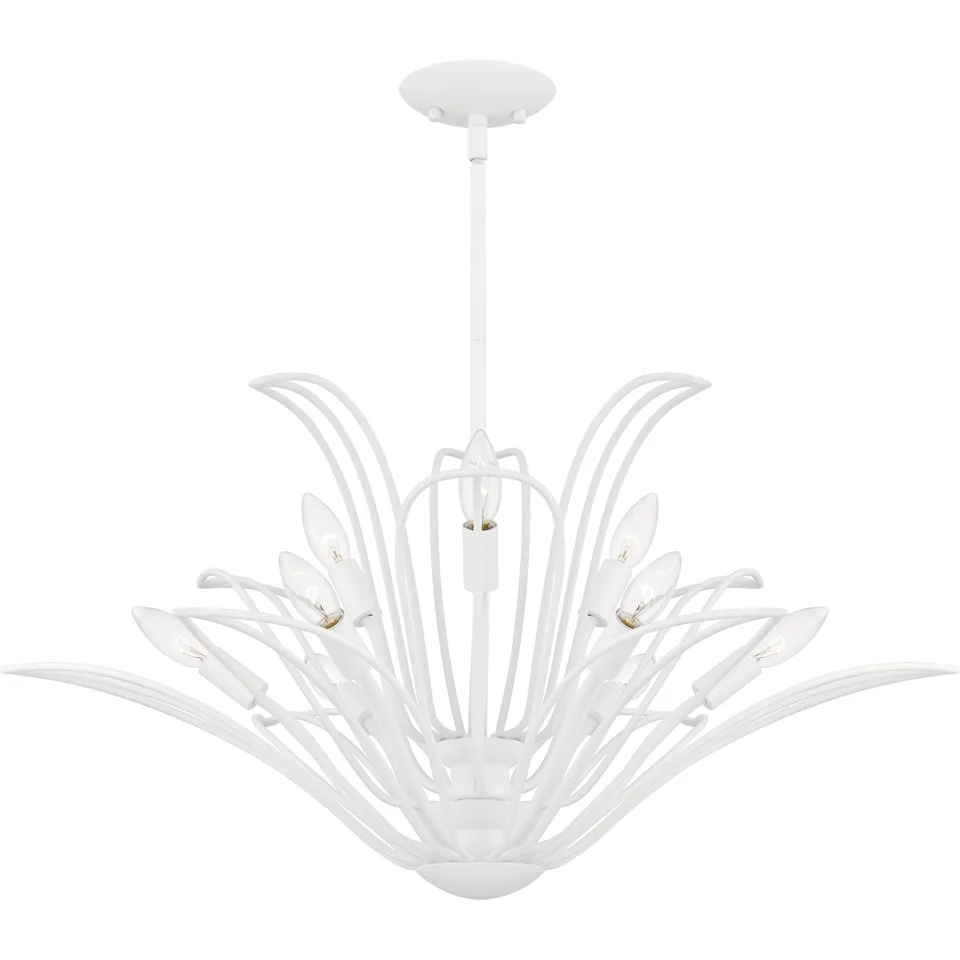 Quoizel Tallulah Chandelier lustr sand white květinový