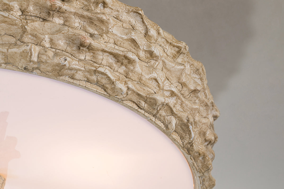 Gilded Nola Trellis 16" stropní svítídlo Putty