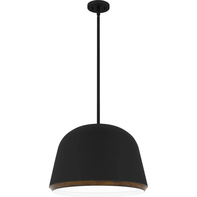 Quoizel Tamara Pendant svítidlo matte black s dekorem