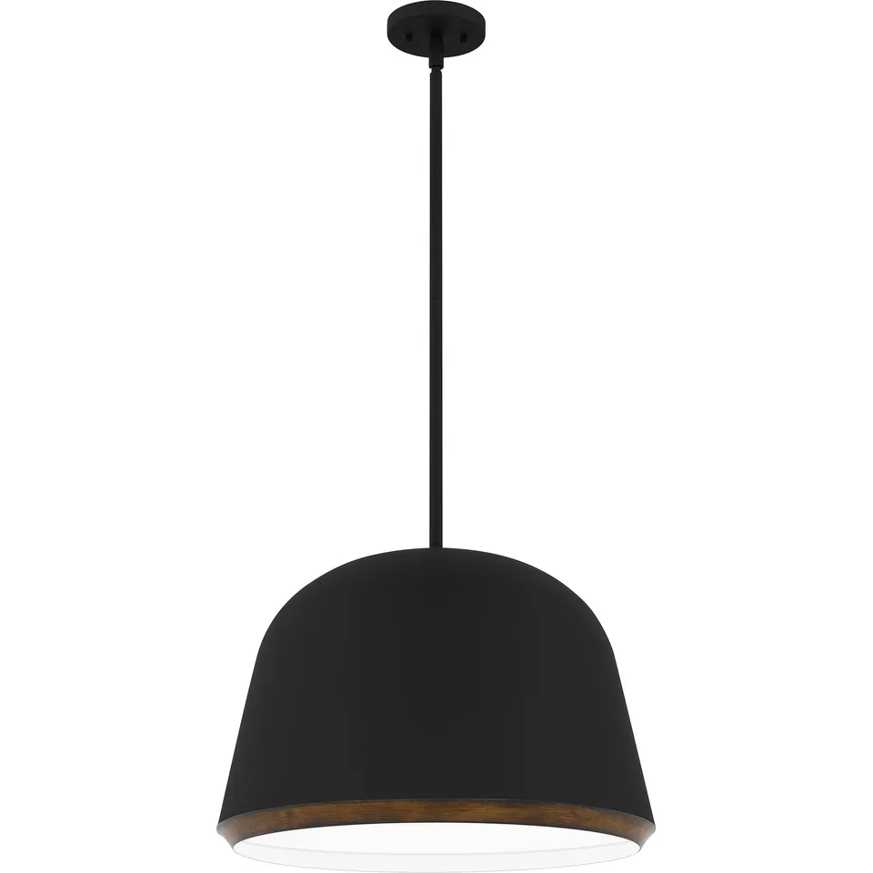 Quoizel Tamara Pendant svítidlo matte black s dekorem