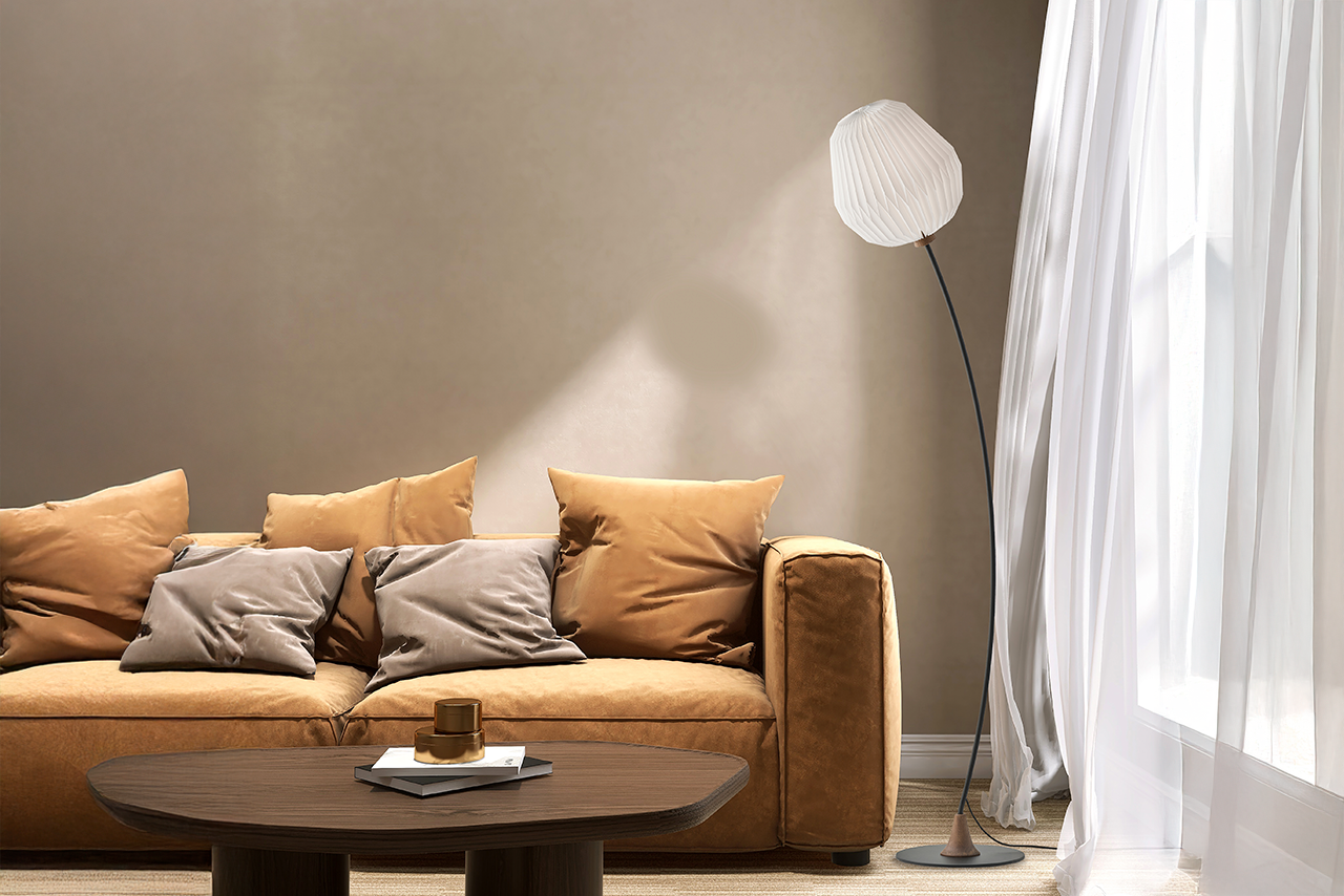 Le Klint Bouquet 330 stojací lampa kouřový dub
