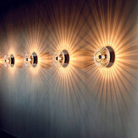 DESIGN BY US New Wave Optic Wall nástěnná lampa vlnité sklo