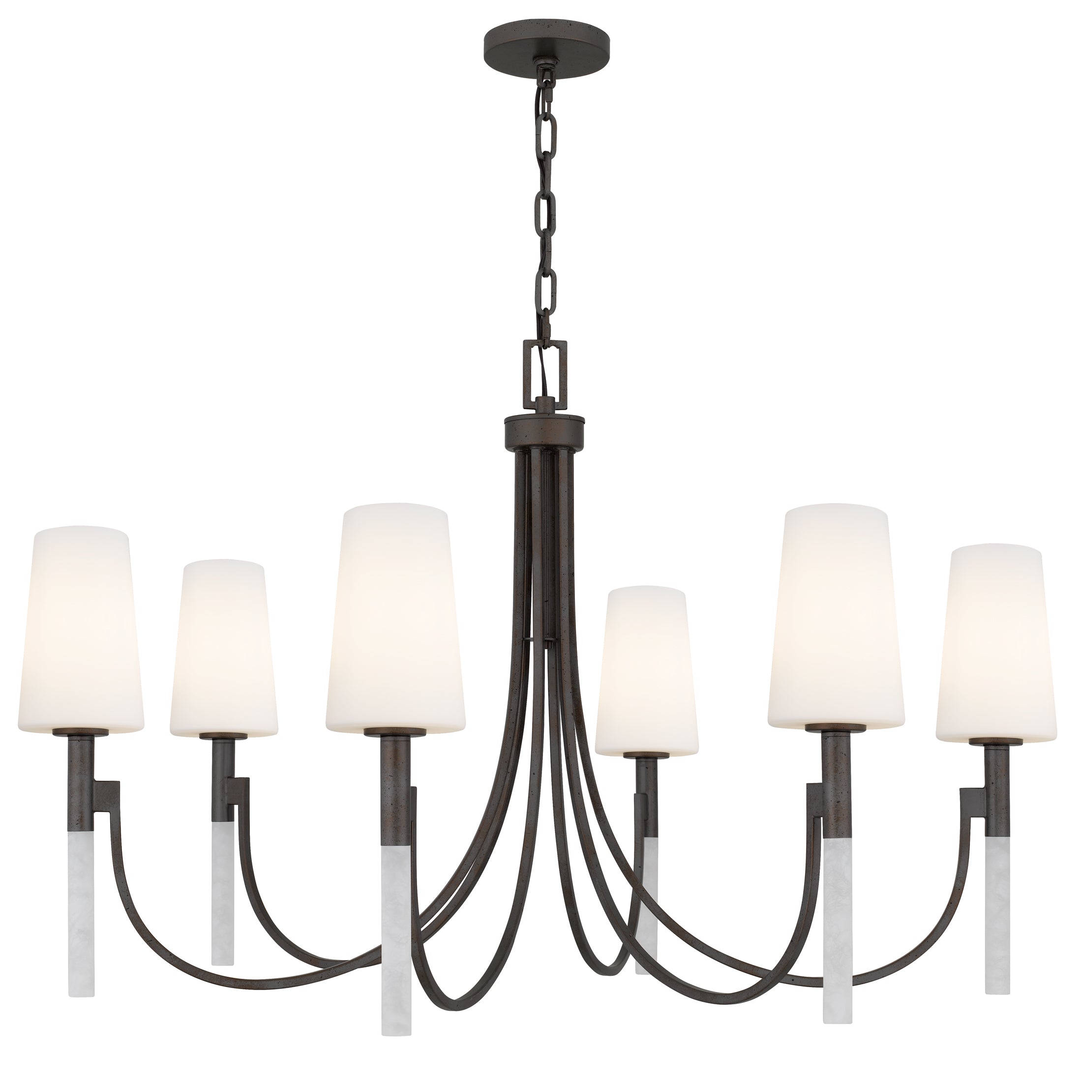 Quoizel Eloura Chandelier lustr kouřová 6 světel