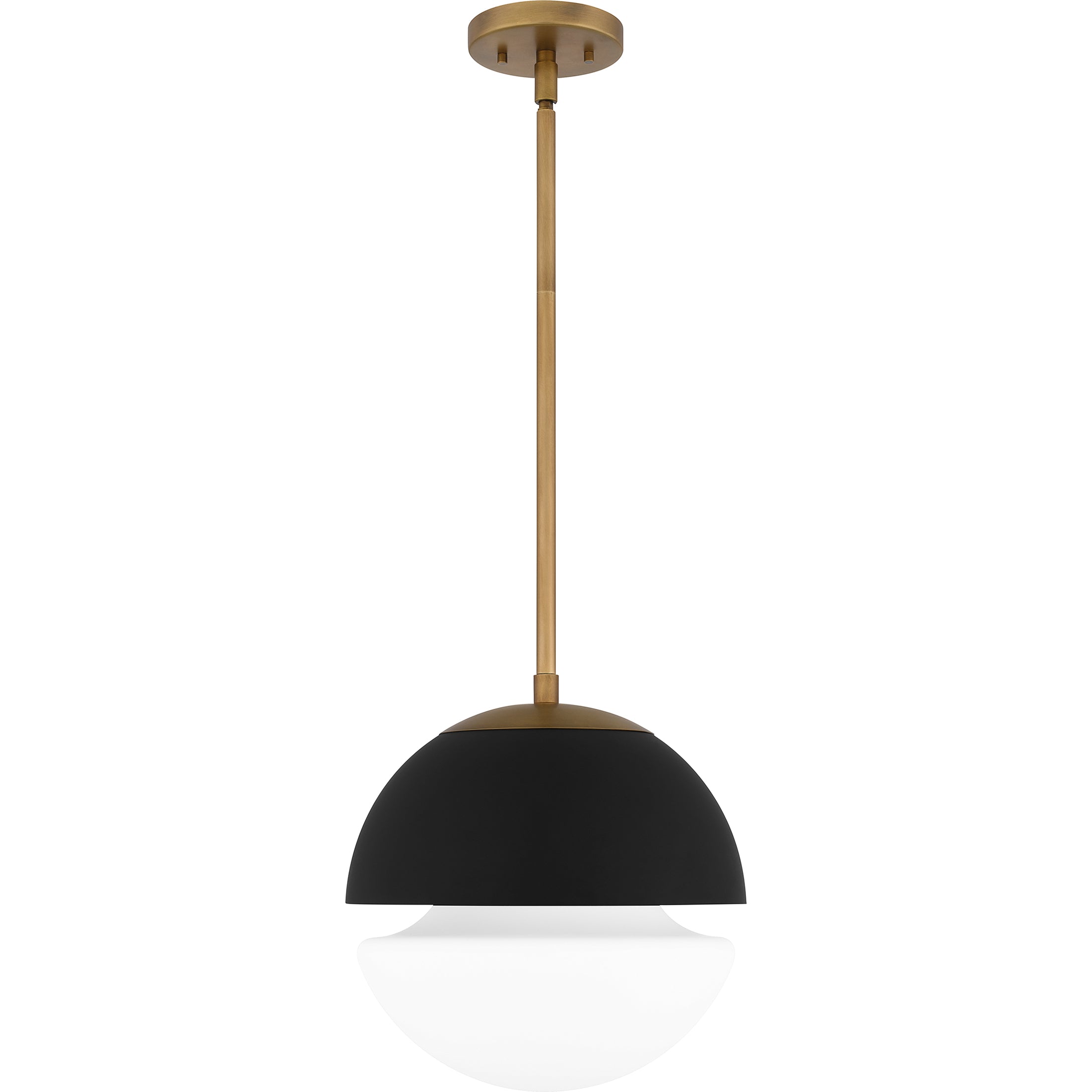 Quoizel Marley Pendant závěsné svítlo mosaz mléčné