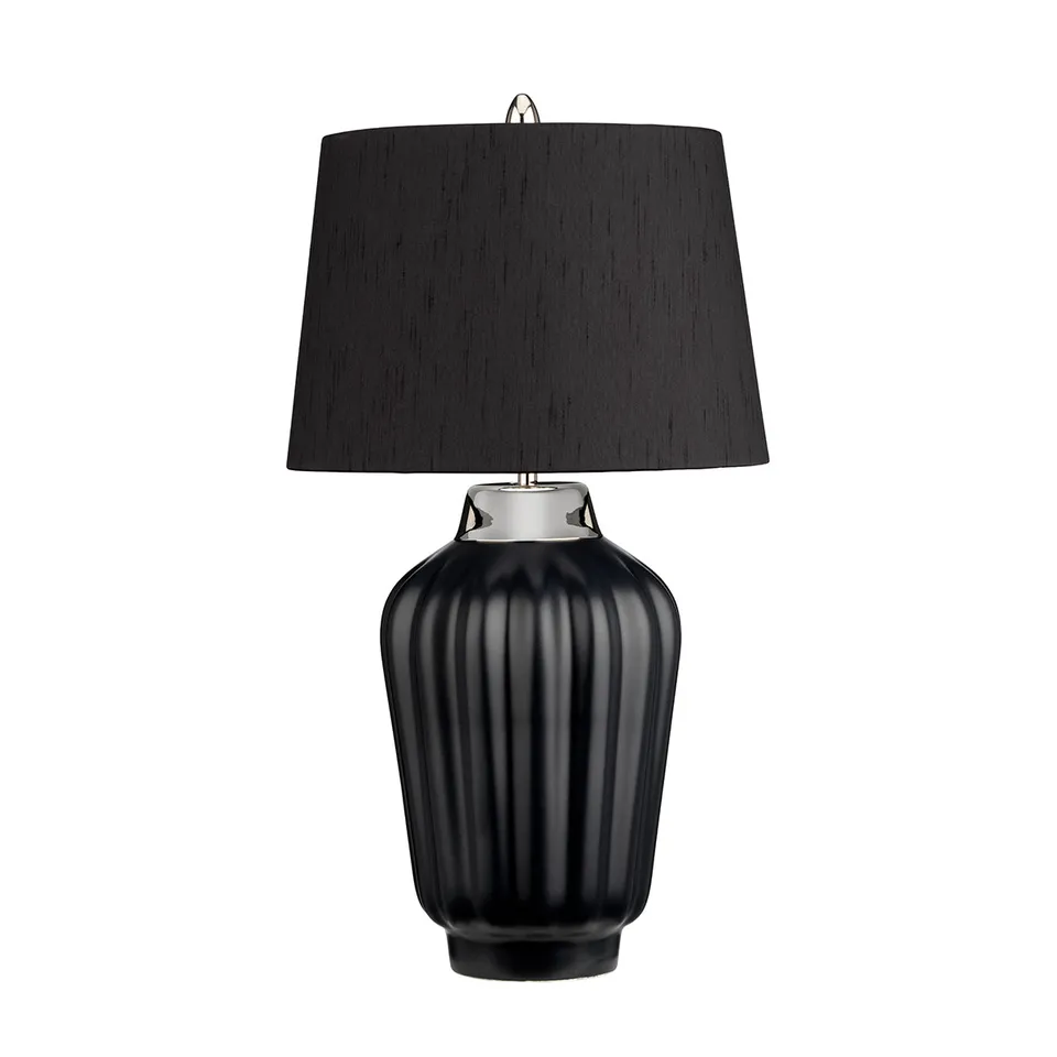 Gilded Nola Bexley stolní lampa černá nikl zlatá
