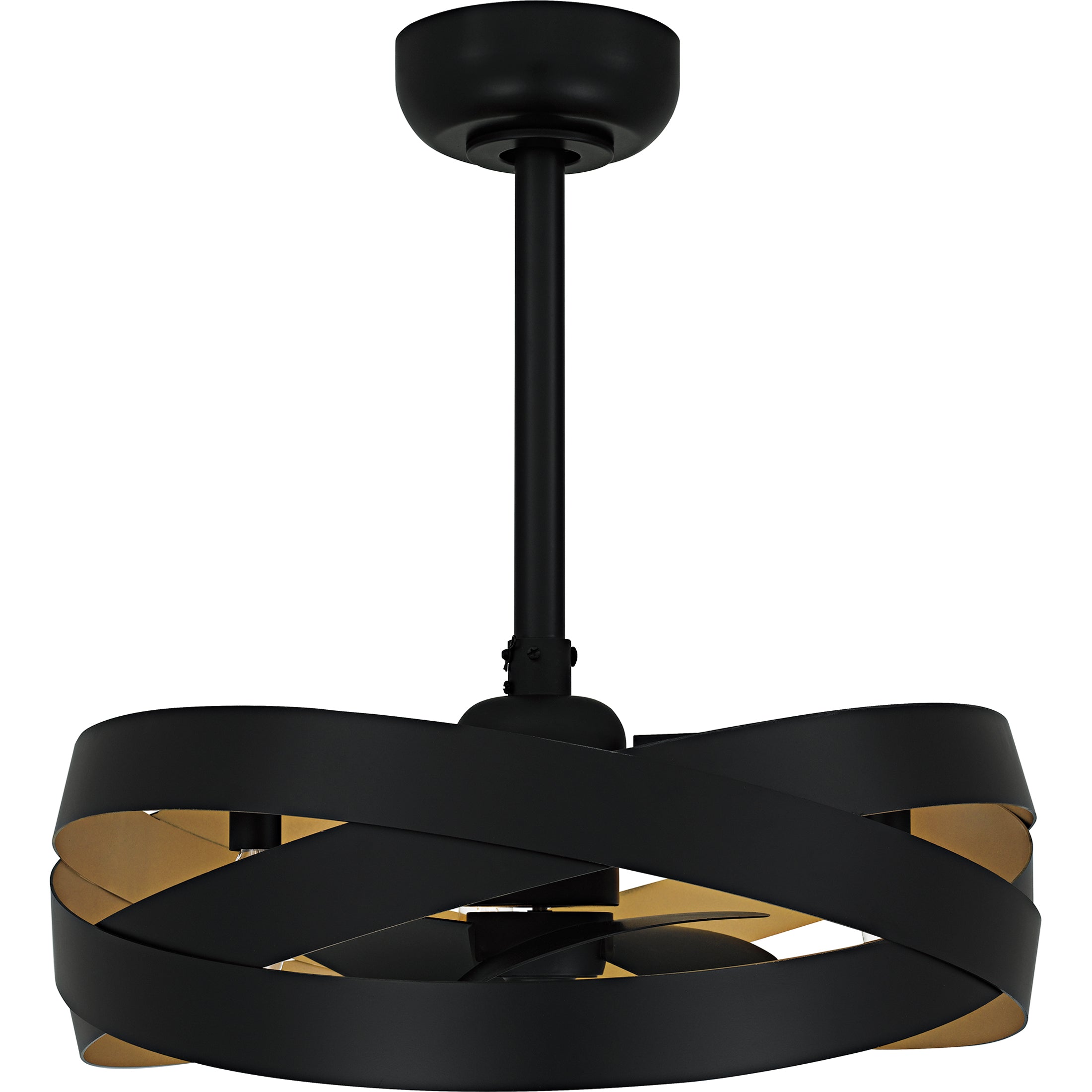 Quoizel Zito ventilátor se světlem Matte Black