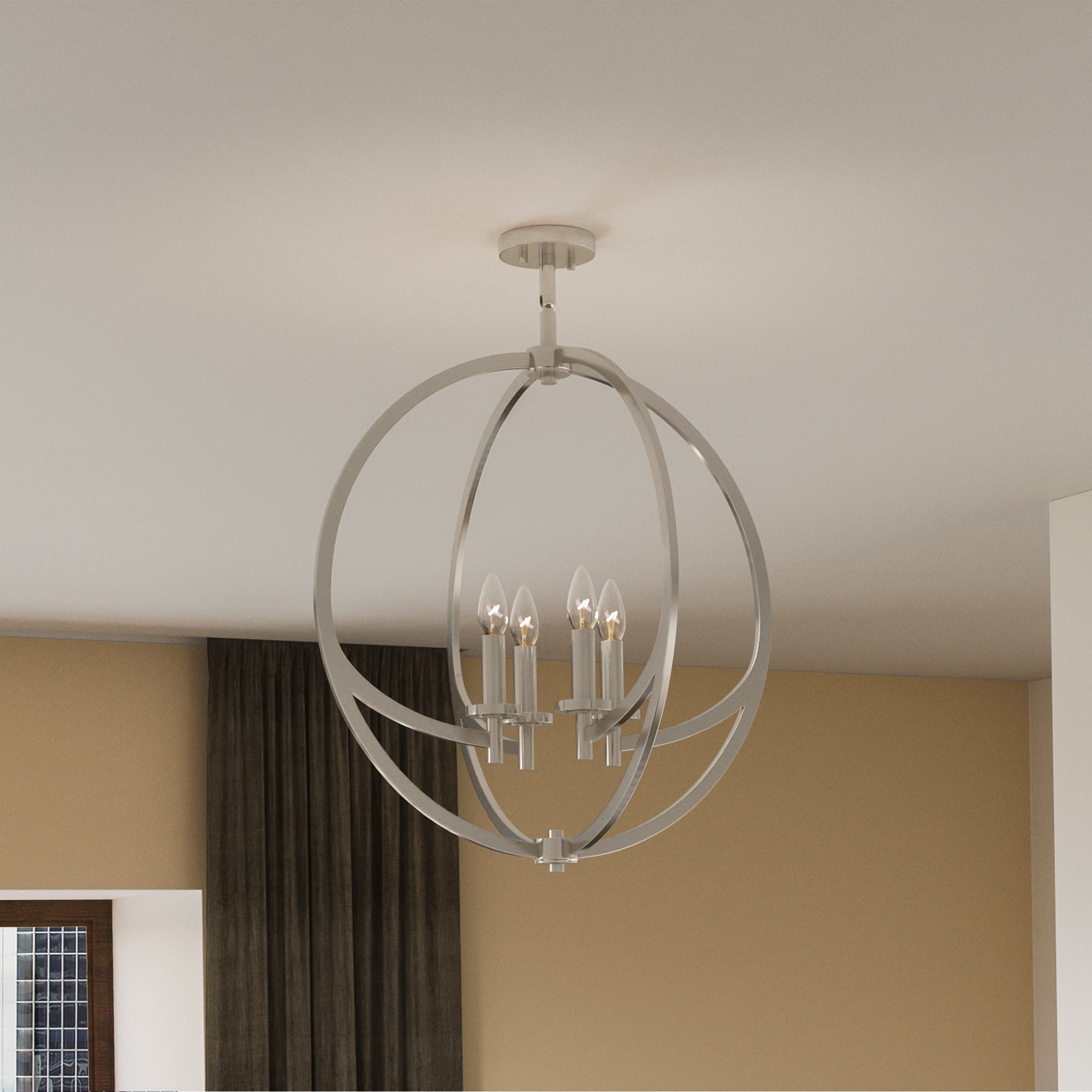Quoizel Orion Semi-Flush stropní svítidlo kartáčovaný nikl