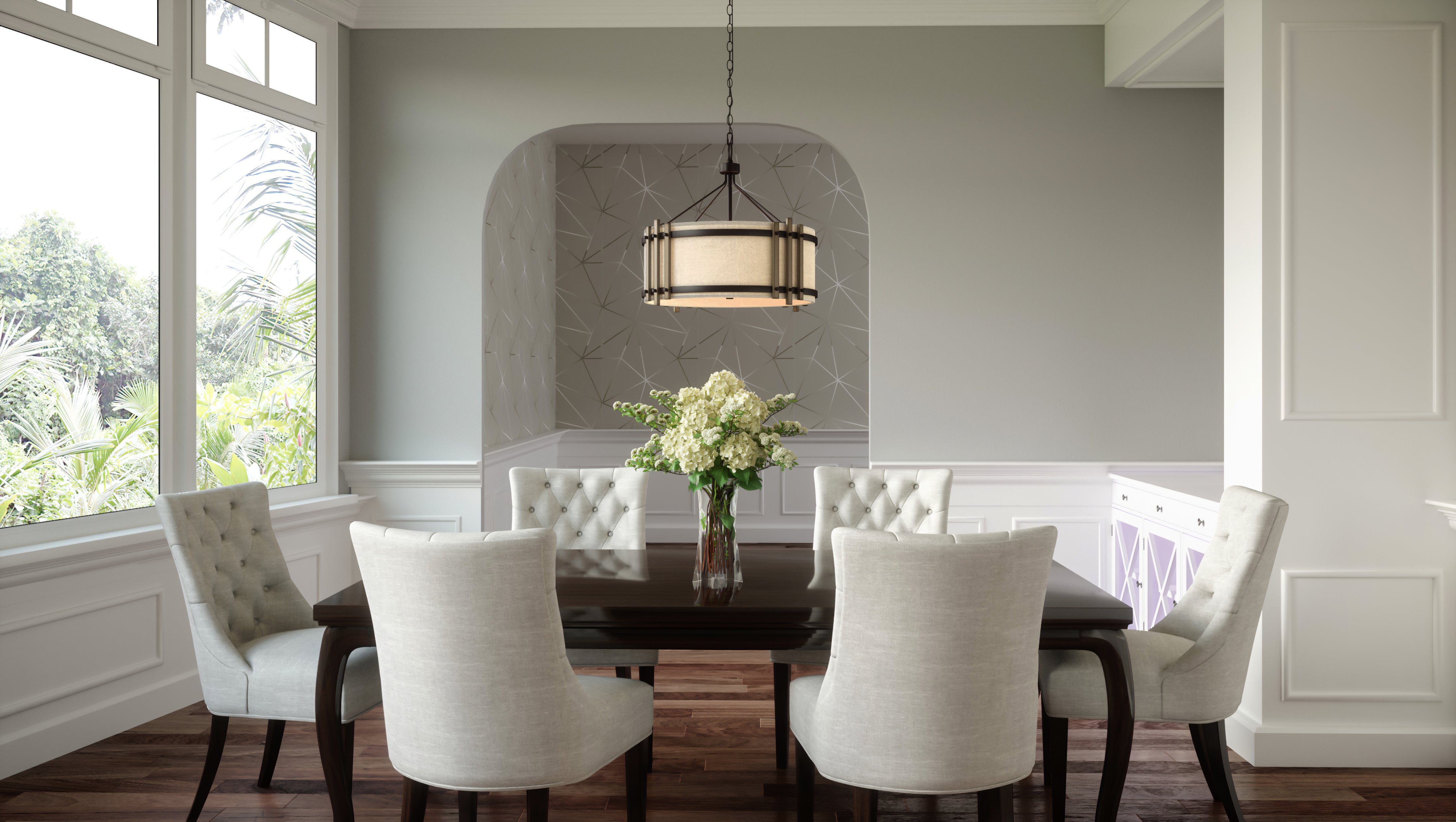 Quoizel Brockton Outdoor Chandelier venkovní lustr šedý 6 světel