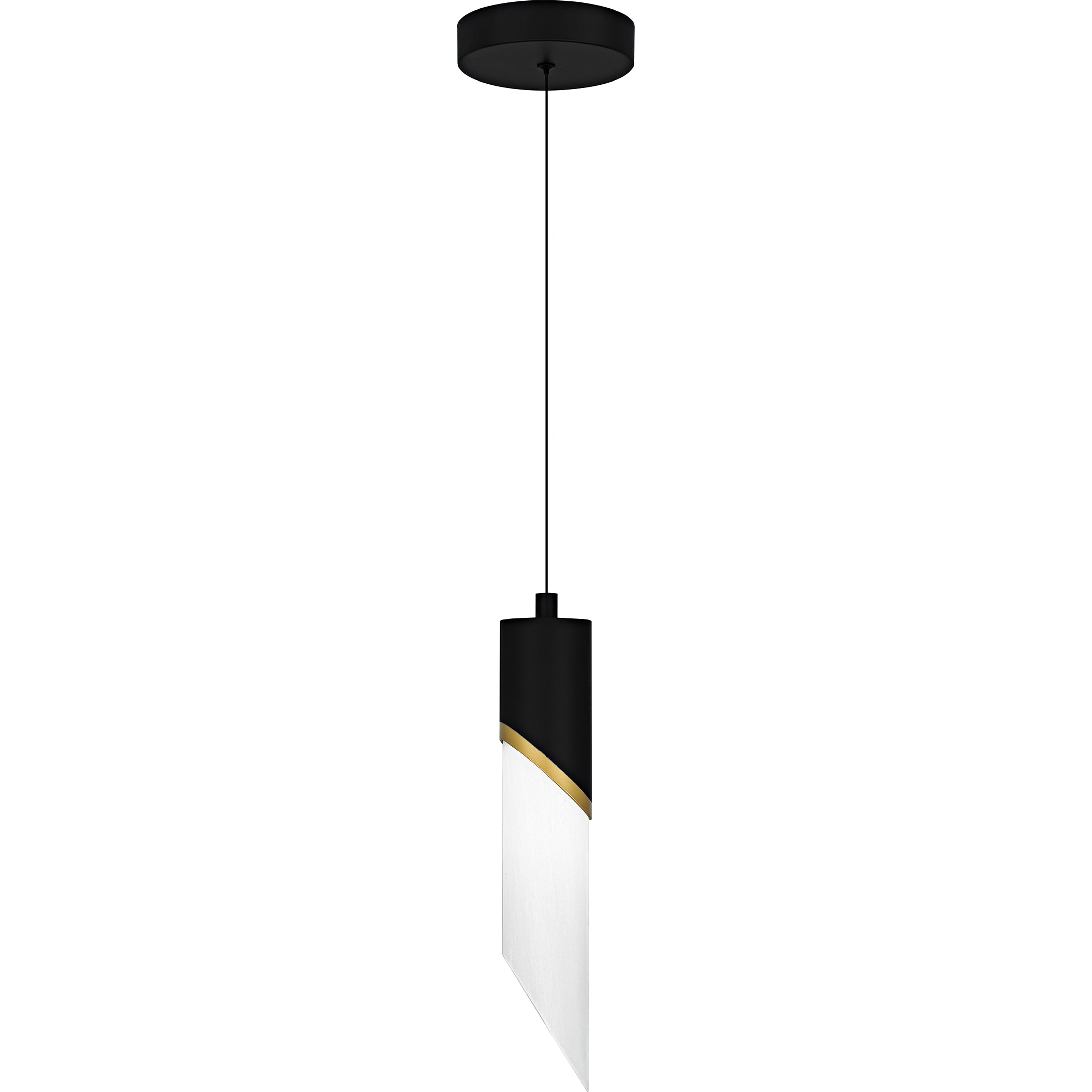 Quoizel Alys Mini Pendant závěsné svítidlo černá alabastr