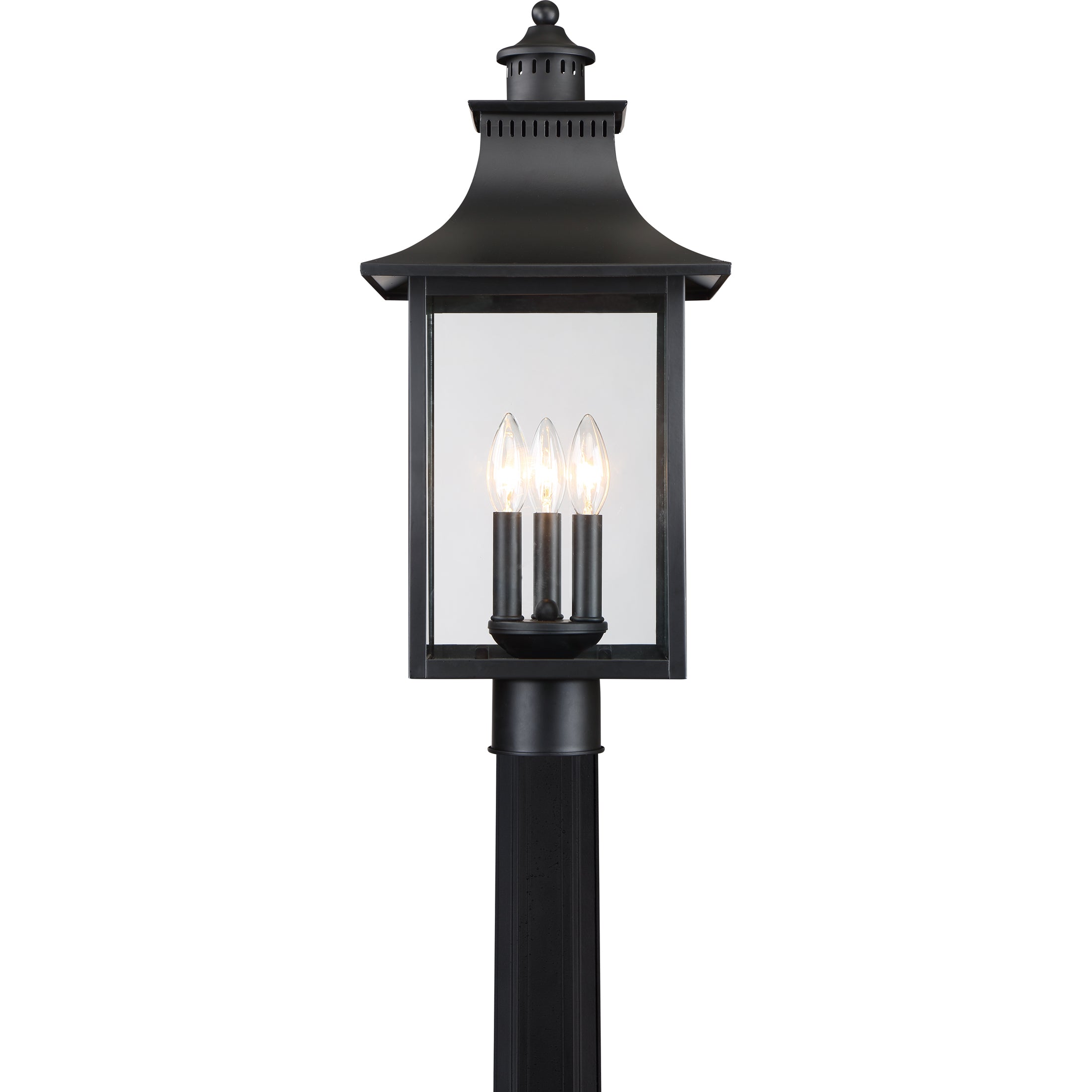 Quoizel Chancellor sloupová lampa Mystic Black