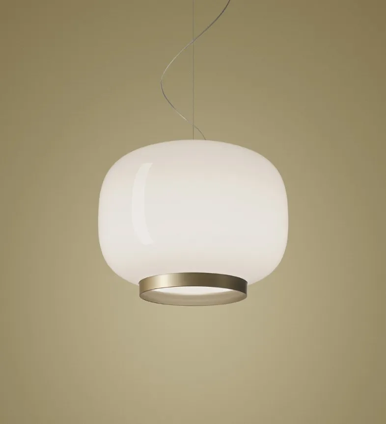 Foscarini Chouchin 1 Reverse závěsné světlo bílé sklo