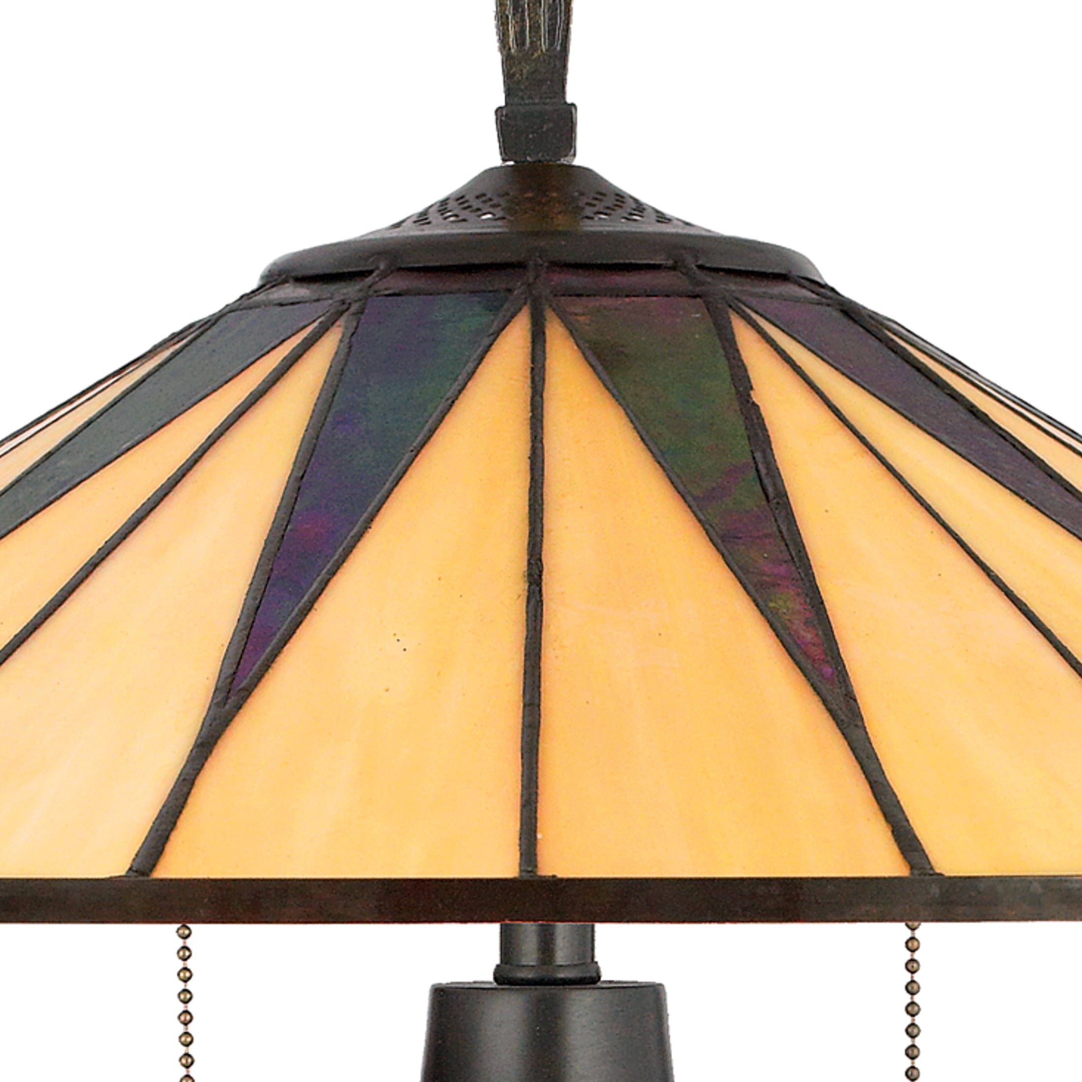 Quoizel Gotham stolní lampa Vintage Bronze mozaika