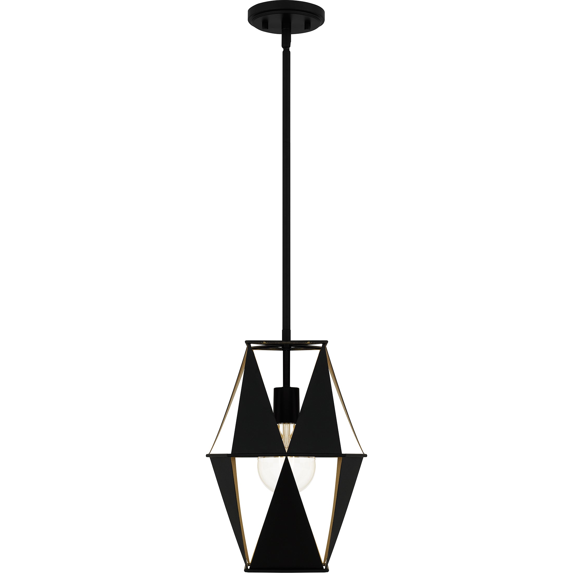 Quoizel Wren Mini Pendant závěsné svítlo černé kovové