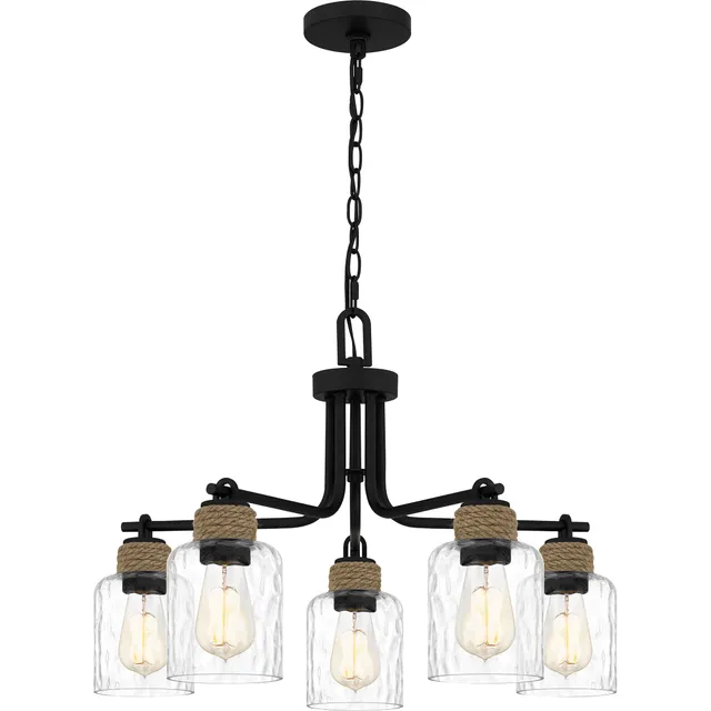 Quoizel Baltic Chandelier lustr s vodním sklem